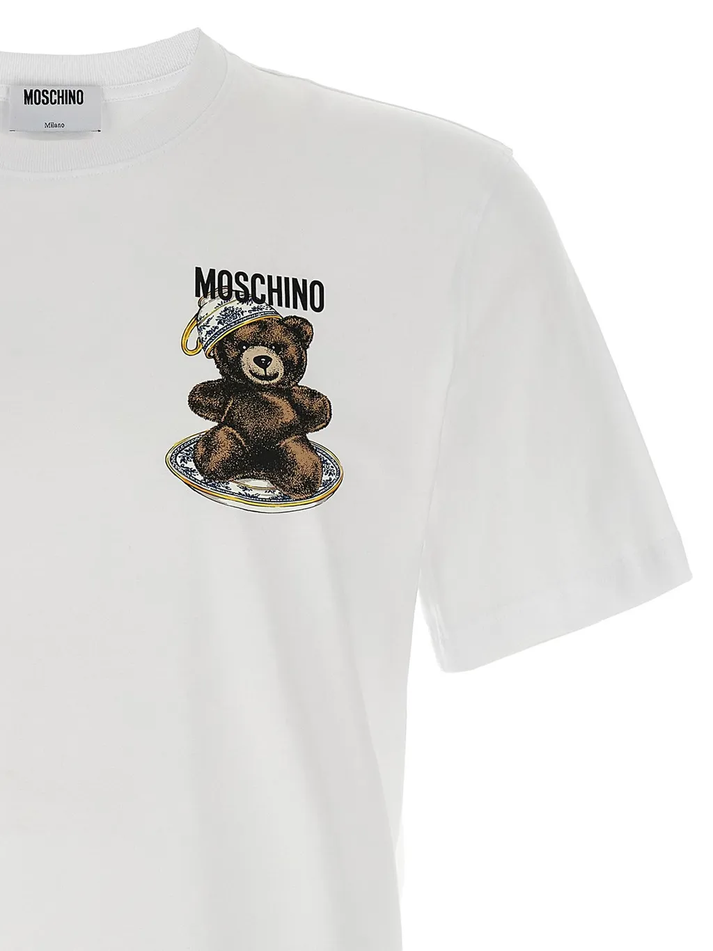 Moschino Logo Printed Crewneck T-Shirt