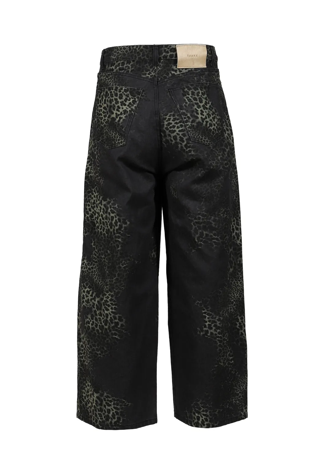Wide 5-Pocket Pants / Leopard