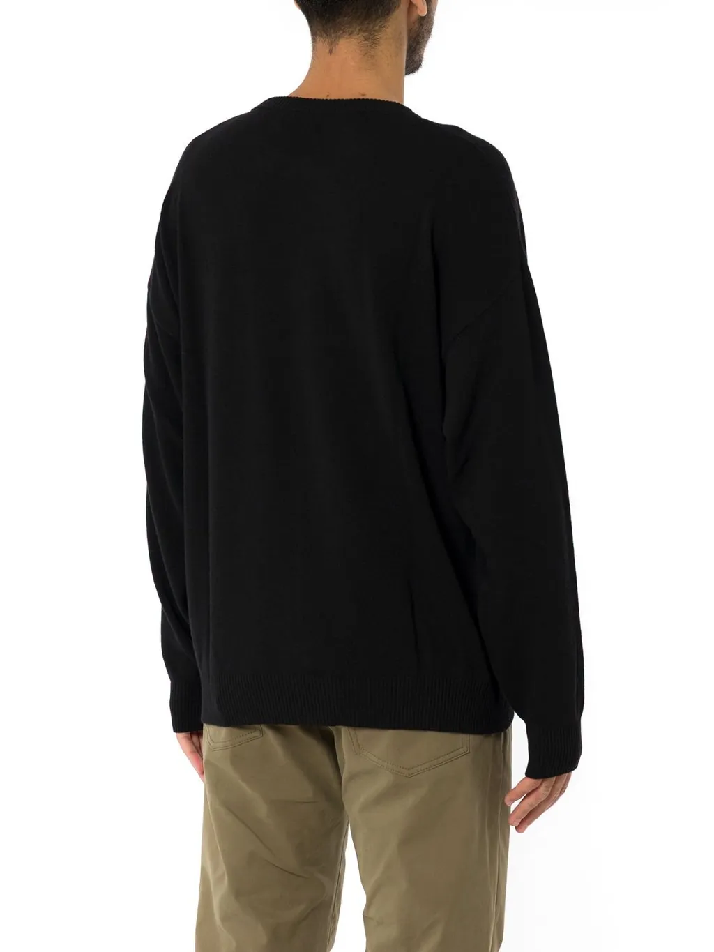 Moschino Laurel Crown Embroidered Crewneck Pullover