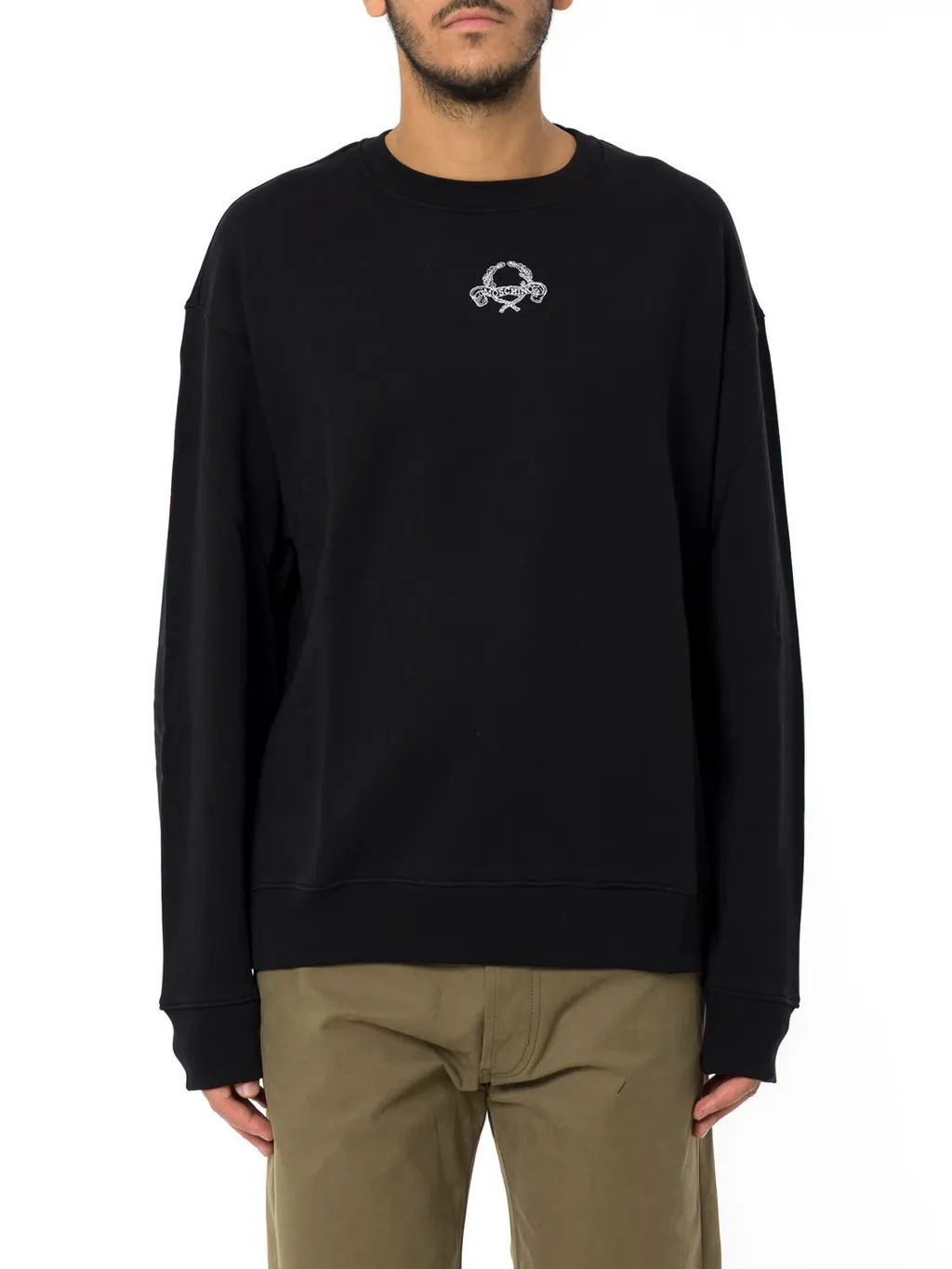 Moschino Laurel Crown Embroidered Sweatshirt