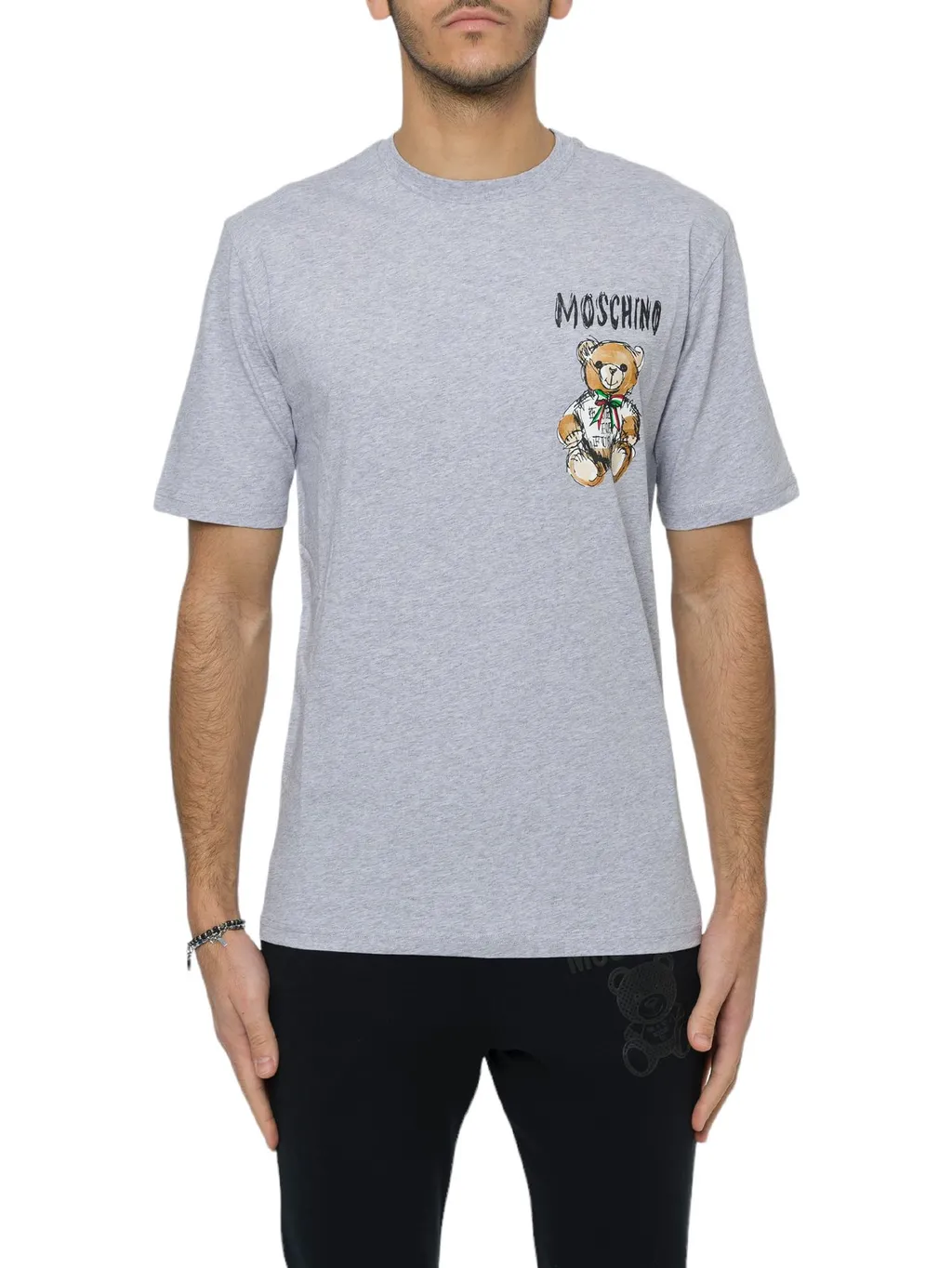 Moschino Logo Printed Crewneck T-Shirt