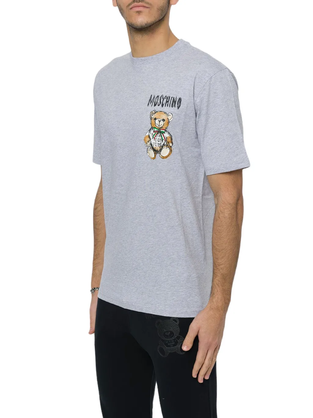 Moschino Logo Printed Crewneck T-Shirt