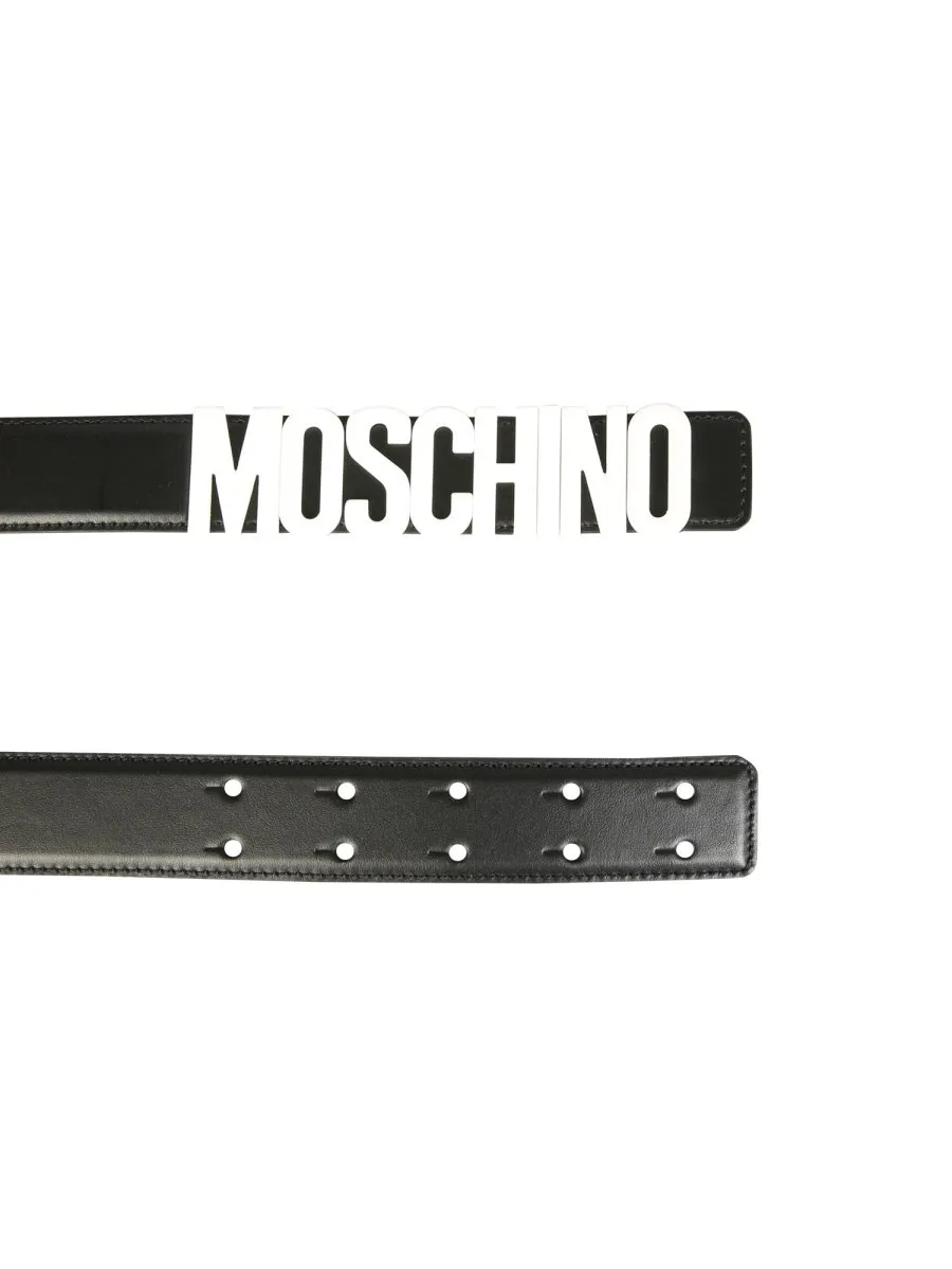Moschino Lettering Logo Belt