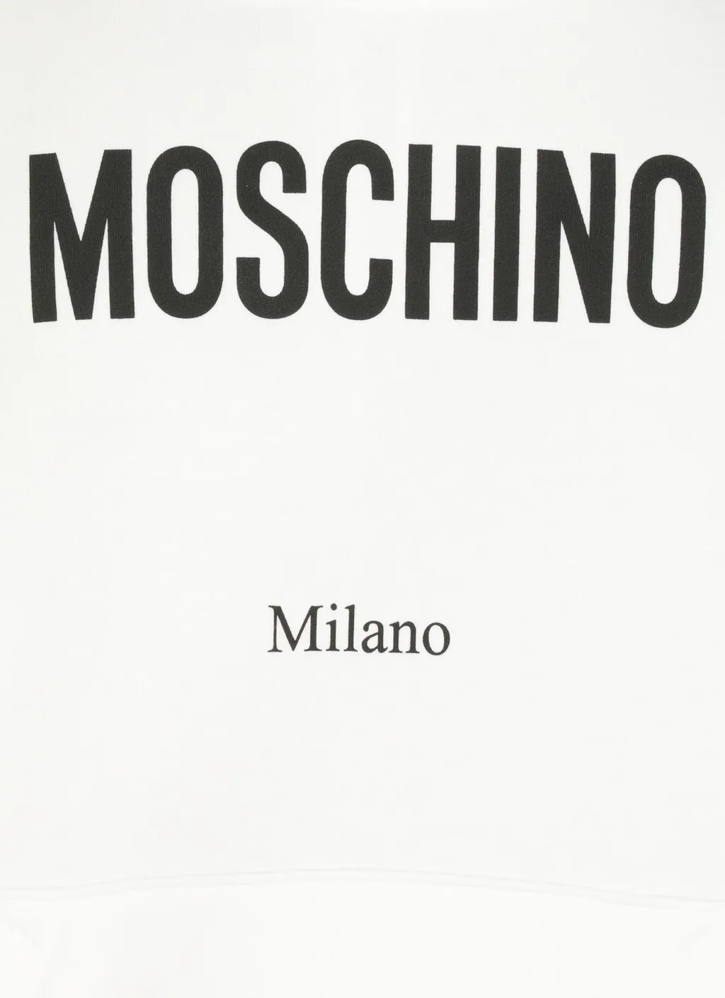 Moschino Logo Print Drawstring Hoodie