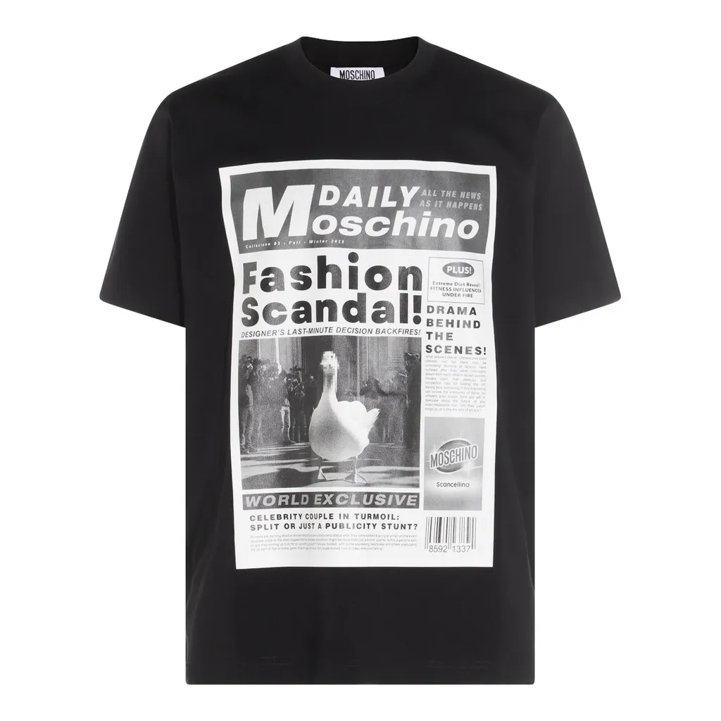 Moschino Graphic Printed Crewneck T-Shirt