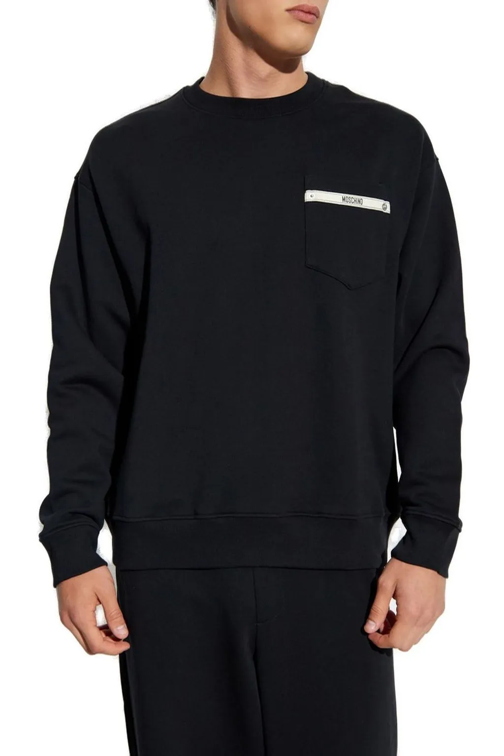 Moschino Pocket-Detail Crewneck Sweatshirt