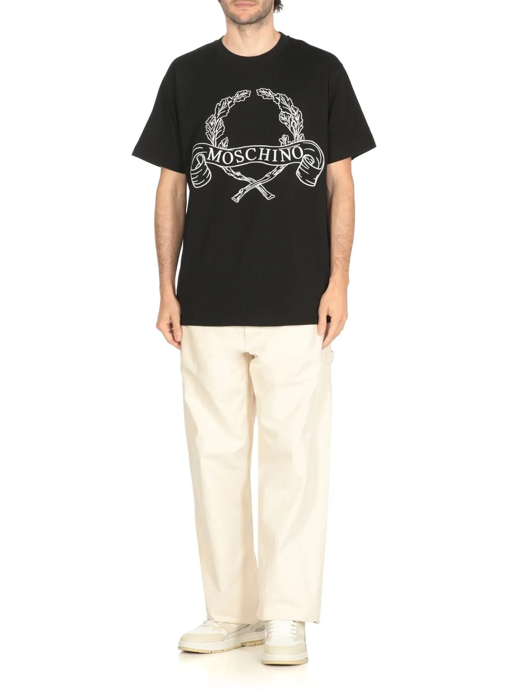 Moschino Logo Printed Crewneck T-Shirt