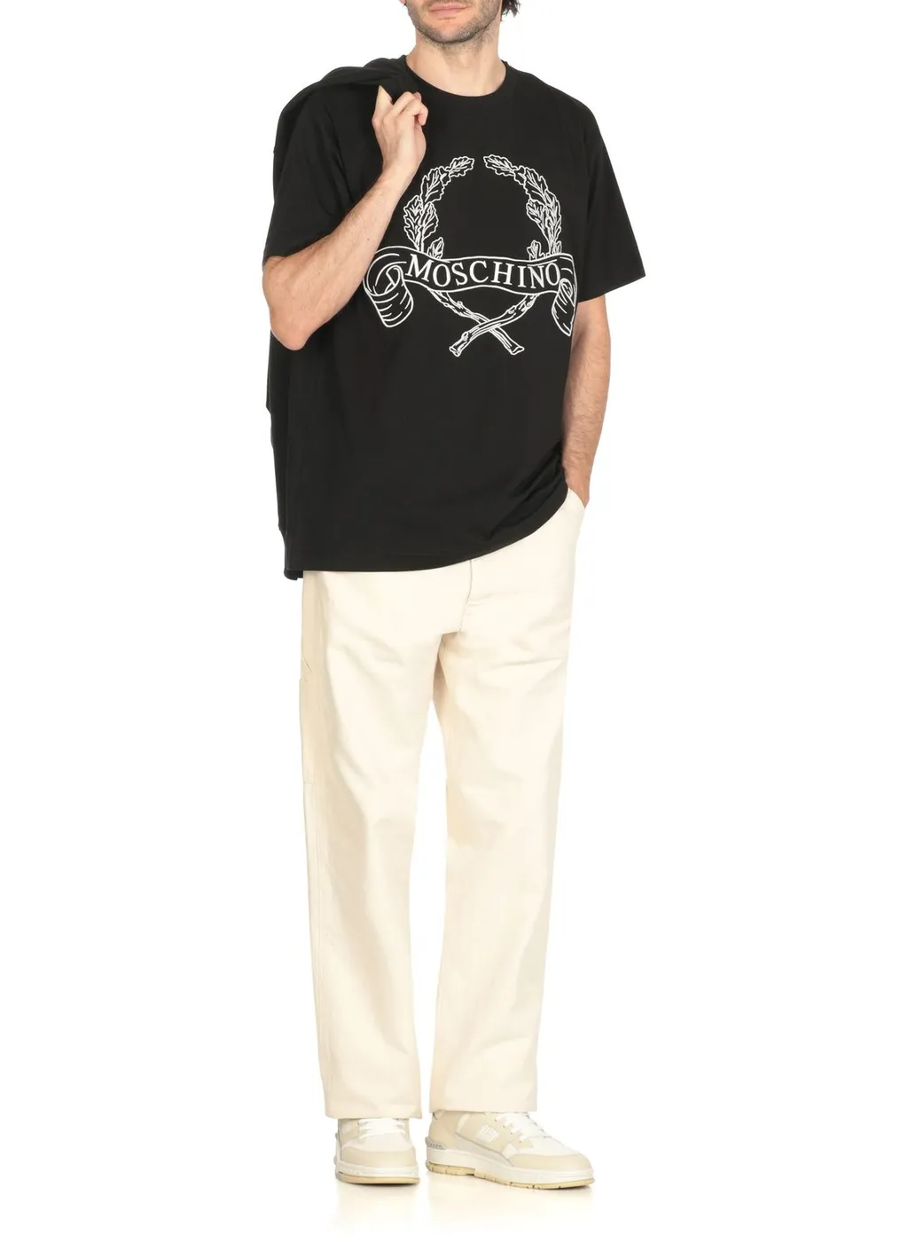 Moschino Logo Printed Crewneck T-Shirt