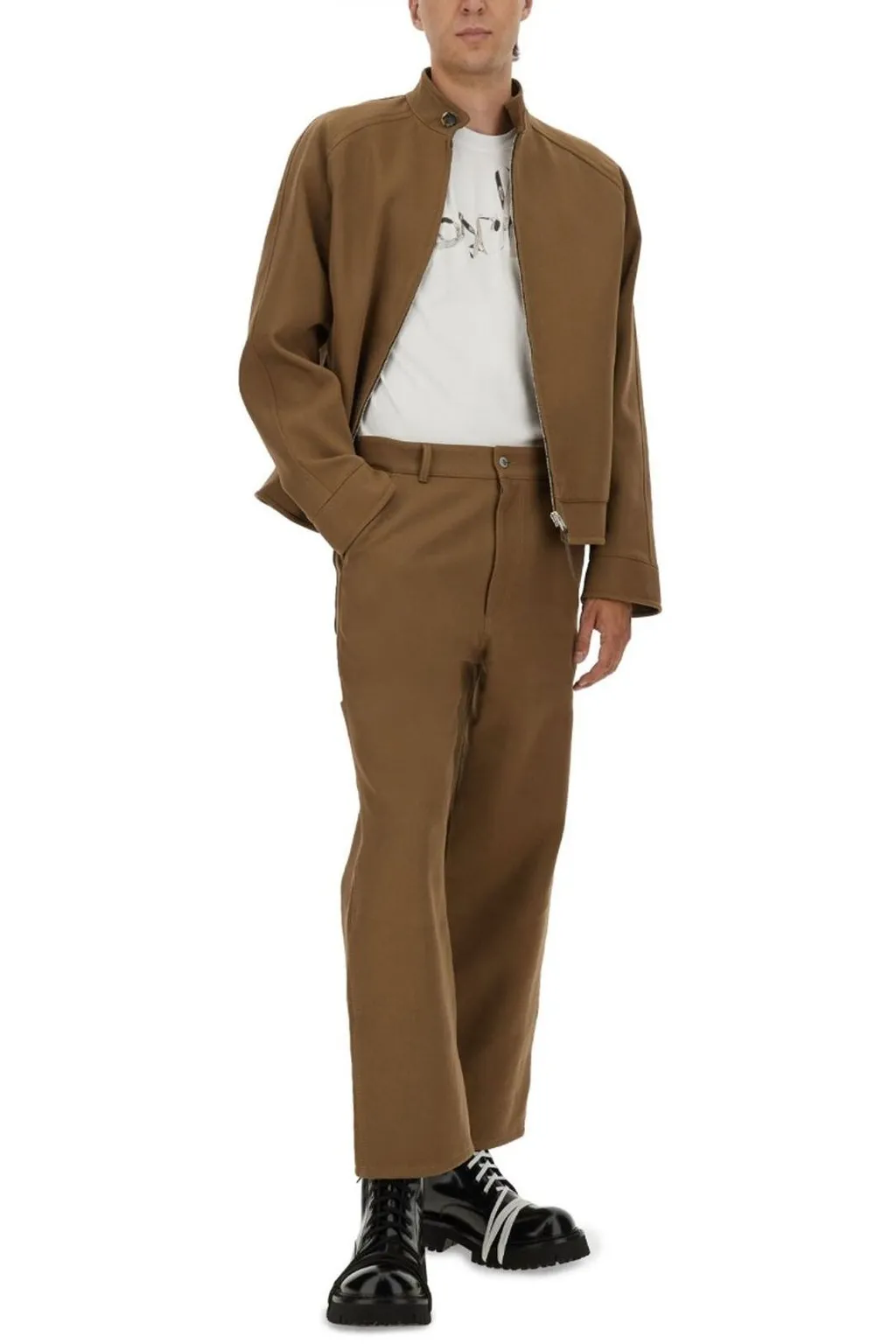 Moschino High-Necl Zipped Bomber Jacket