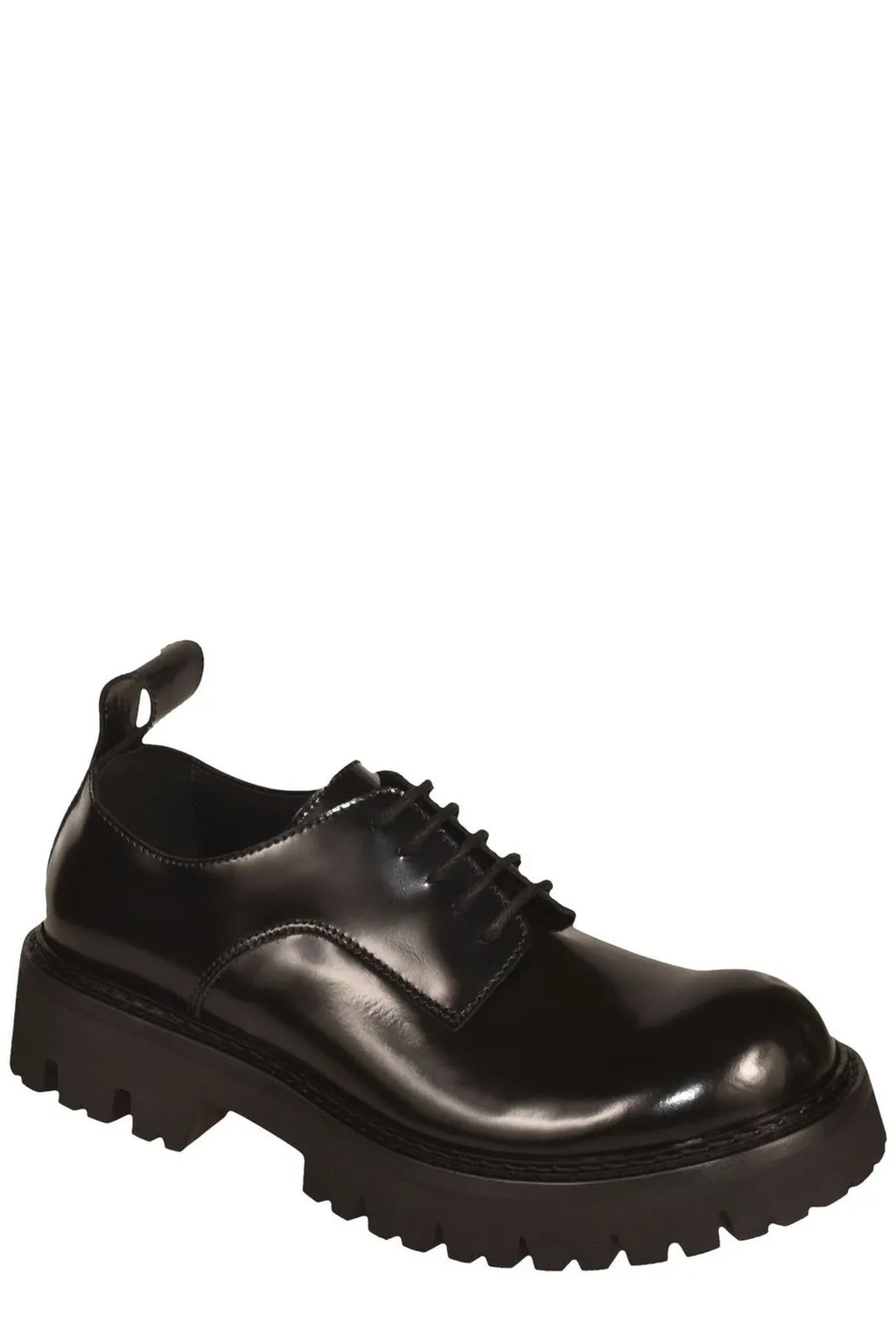 Moschino Round Toe Lace-Up Shoes