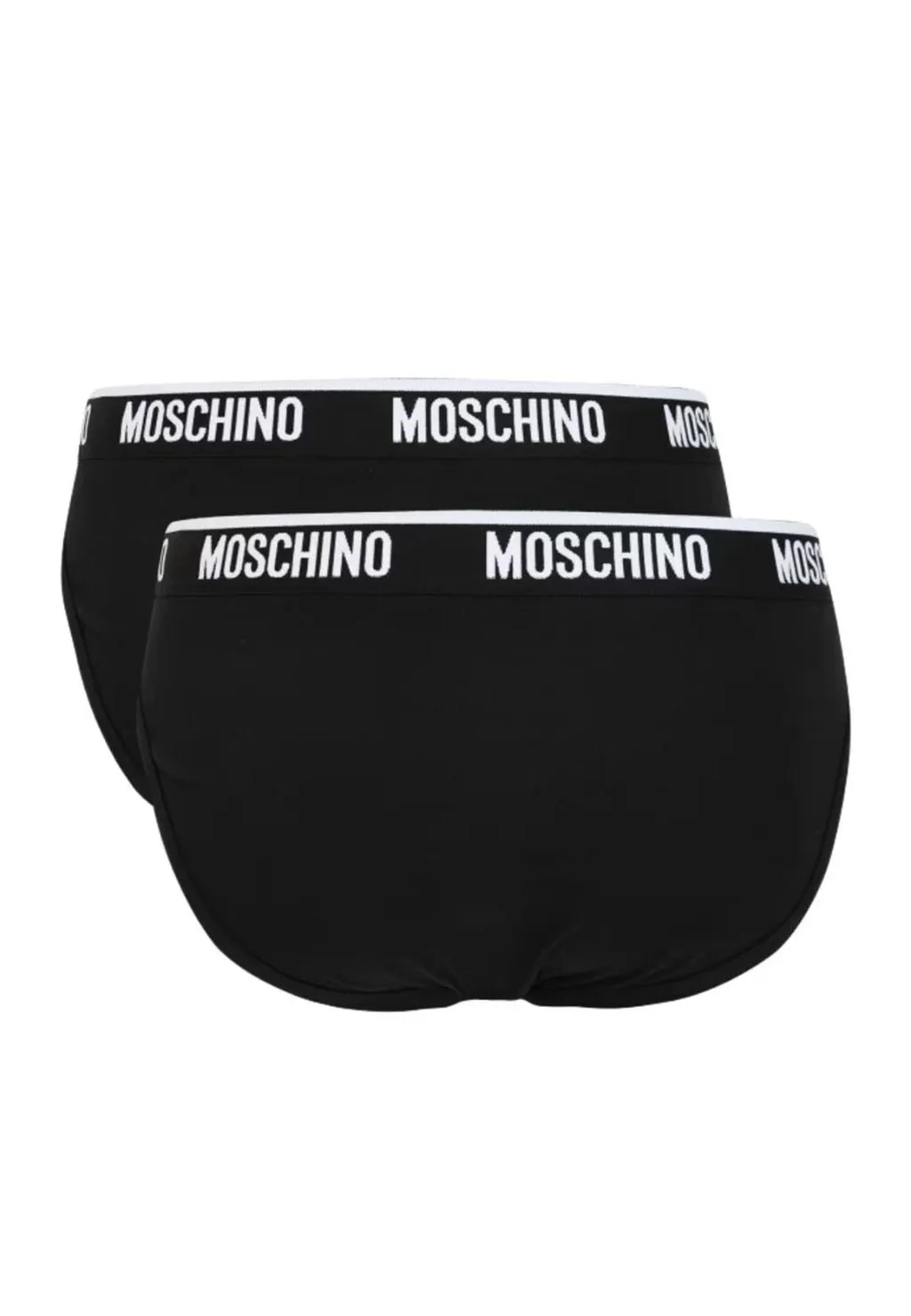 Moschino Logo Waistband Two Pack Briefs