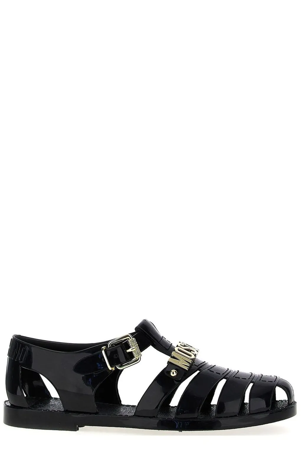 Moschino Logo Lettering Jelly Sandals