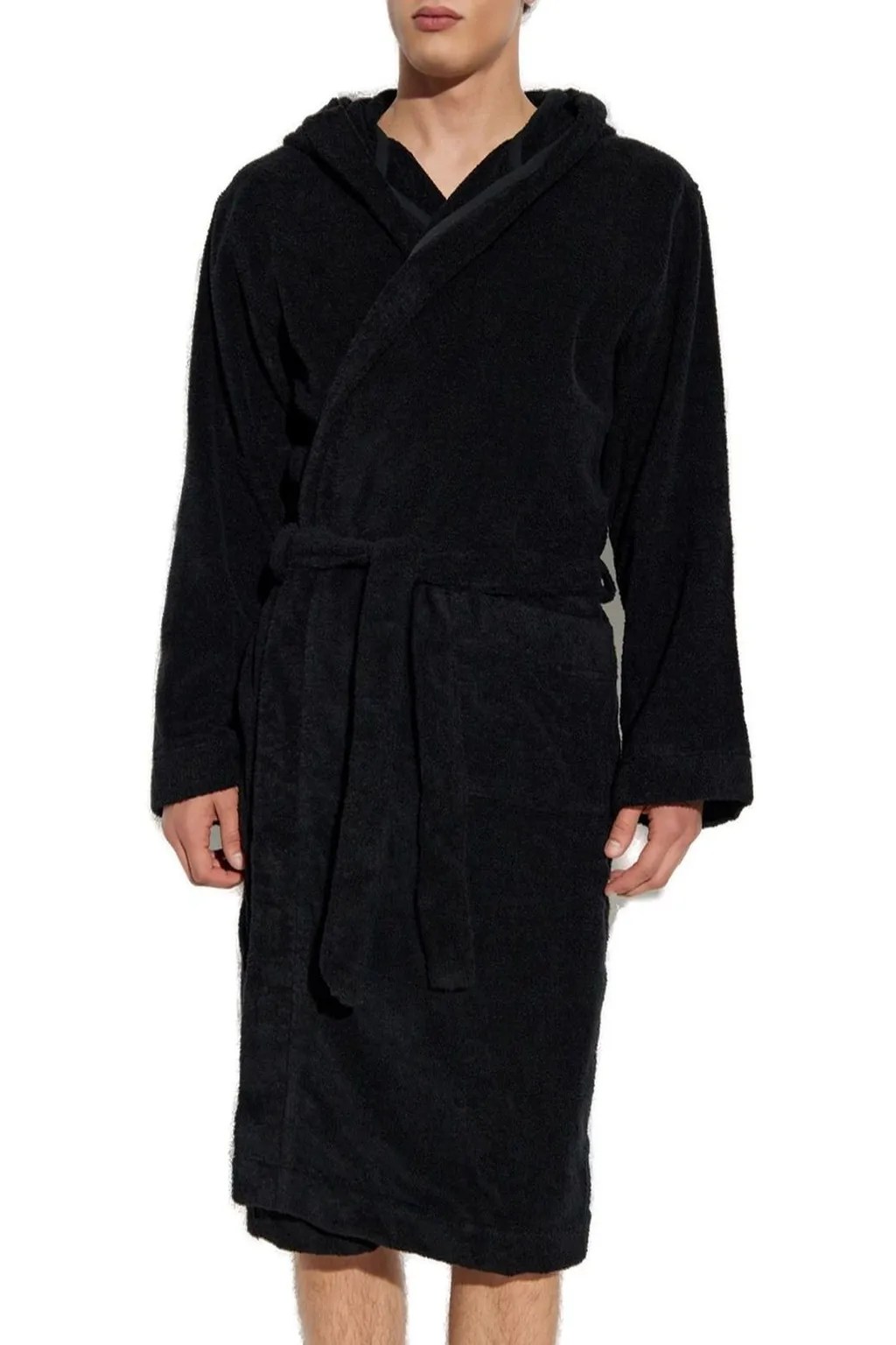 Moschino Logo Intarsia Hooded Bathrobe