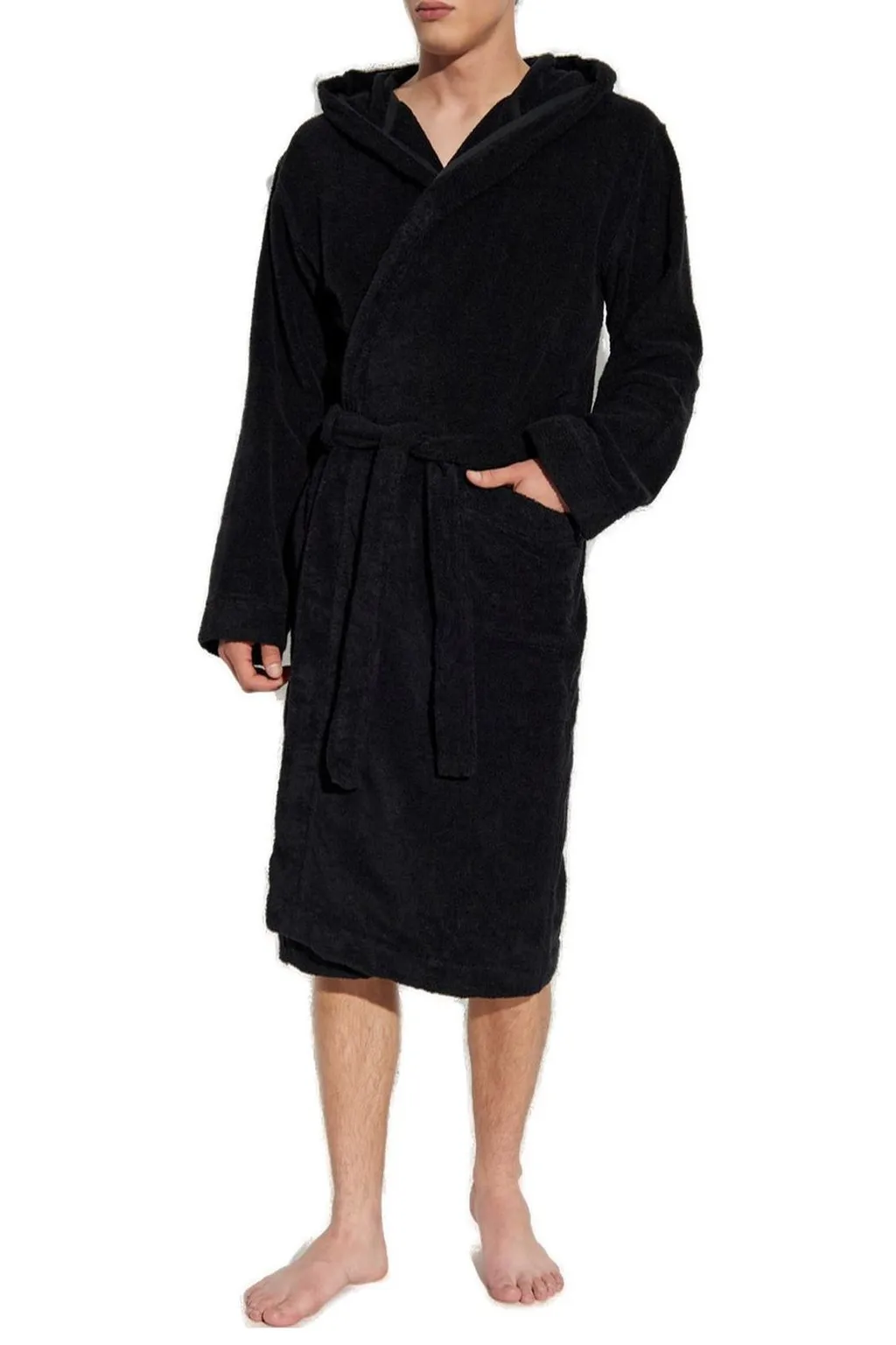 Moschino Logo Intarsia Hooded Bathrobe
