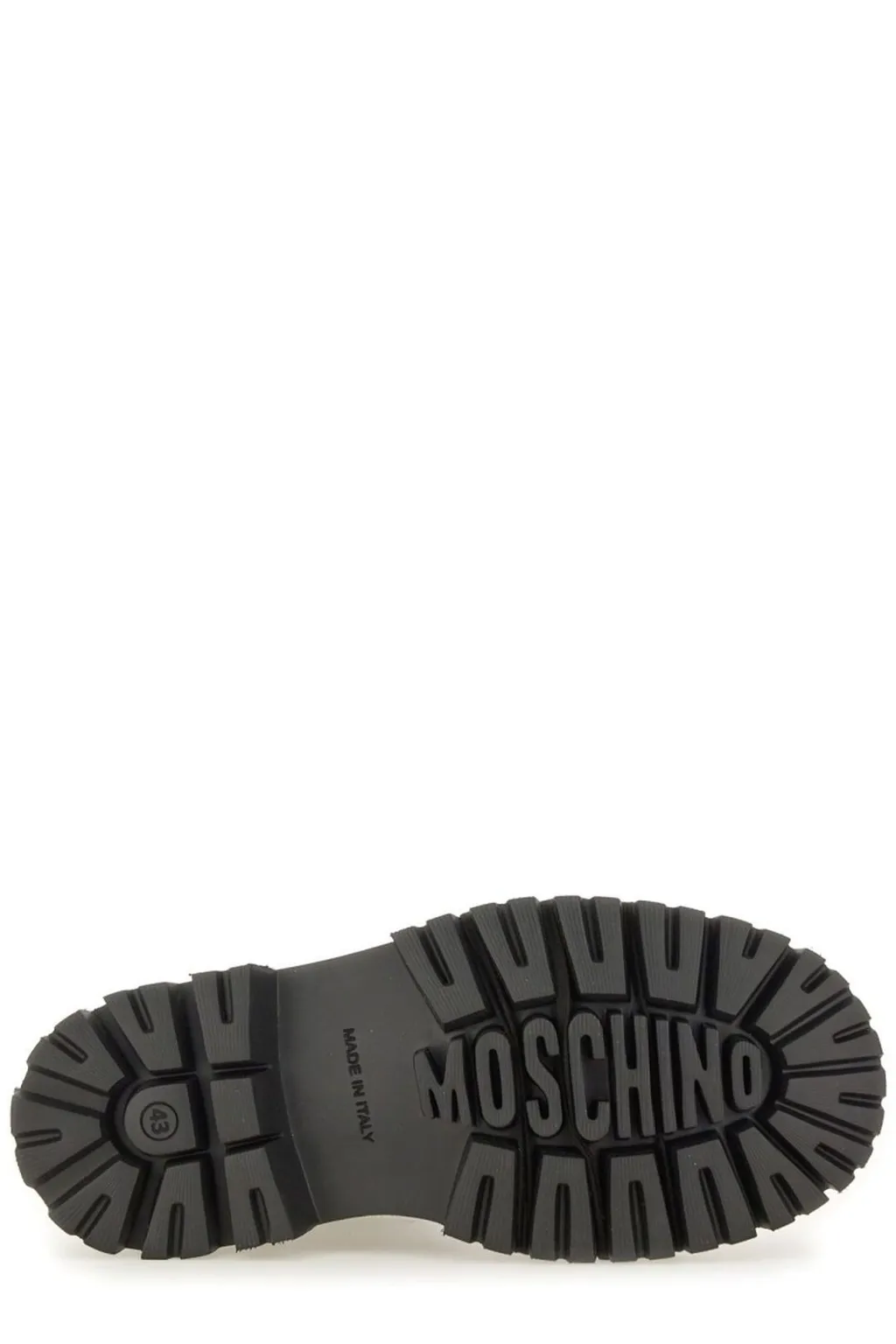 Moschino Round-Toe Lace-Up Boots