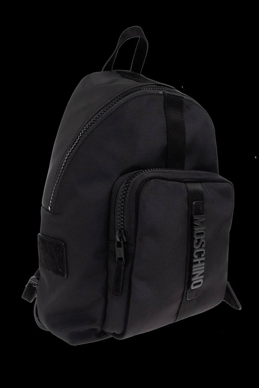 Moschino Logo Lettering Zipepd Backpack