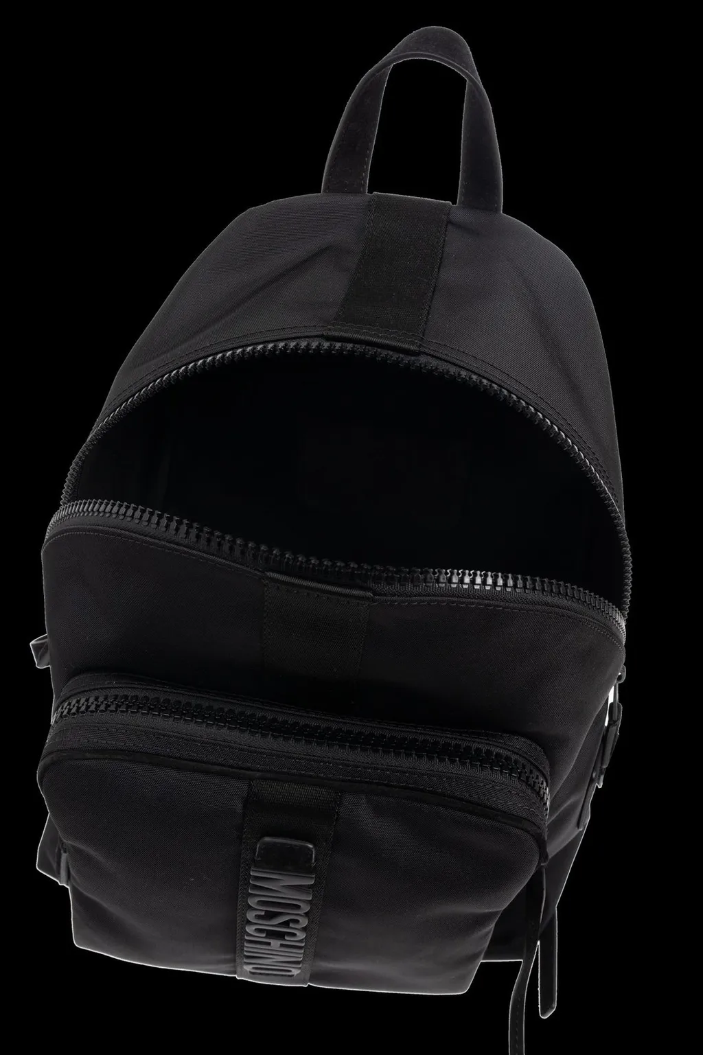 Moschino Logo Lettering Zipepd Backpack