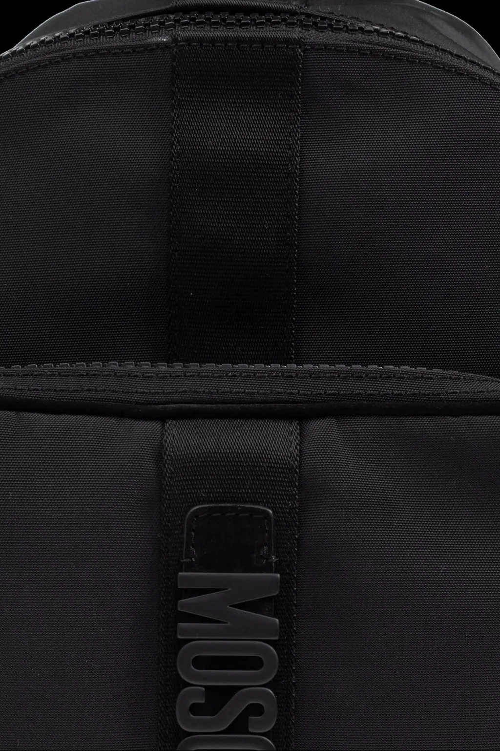 Moschino Logo Lettering Zipepd Backpack
