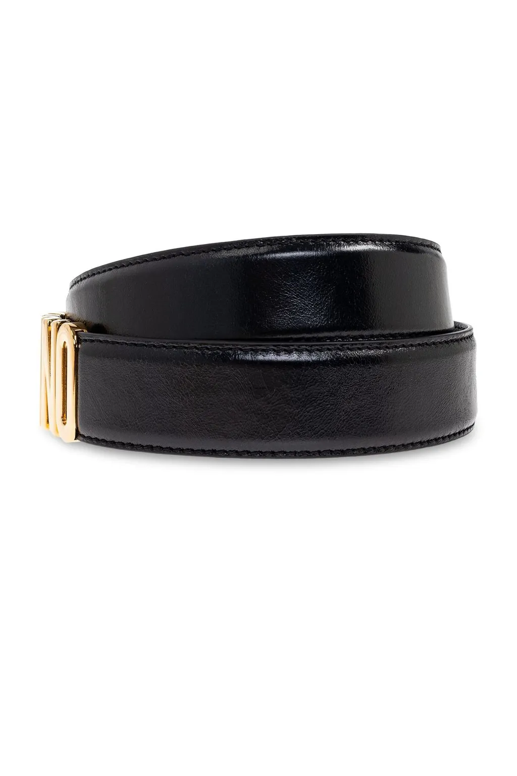 Moschino Logo Lettering Buckle Belt