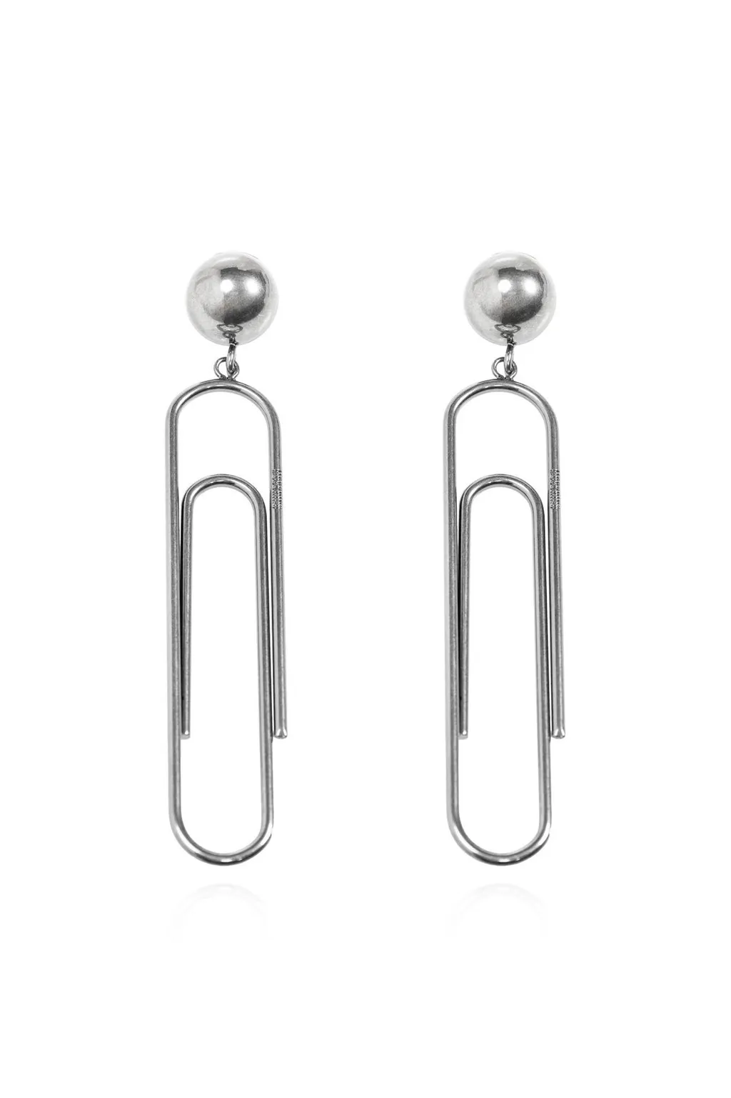Moschino Logo Engraved Clip-On Earrings