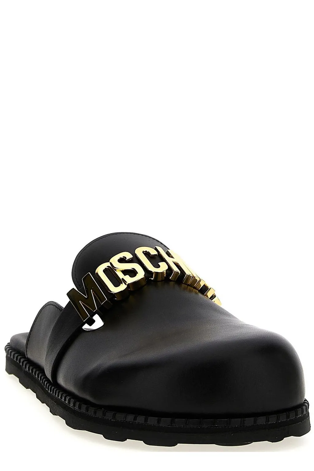 Moschino Birky Logo Lettering Mules