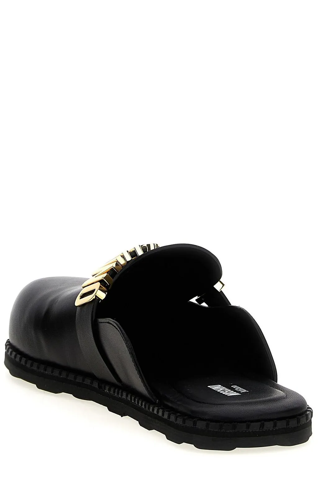Moschino Birky Logo Lettering Mules