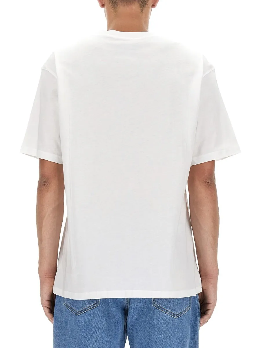 Moschino Logo Printed Crewneck T-Shirt