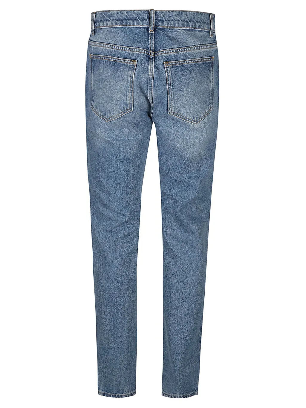 Moschino Leo Teddy Patch Straight-Leg Jeans