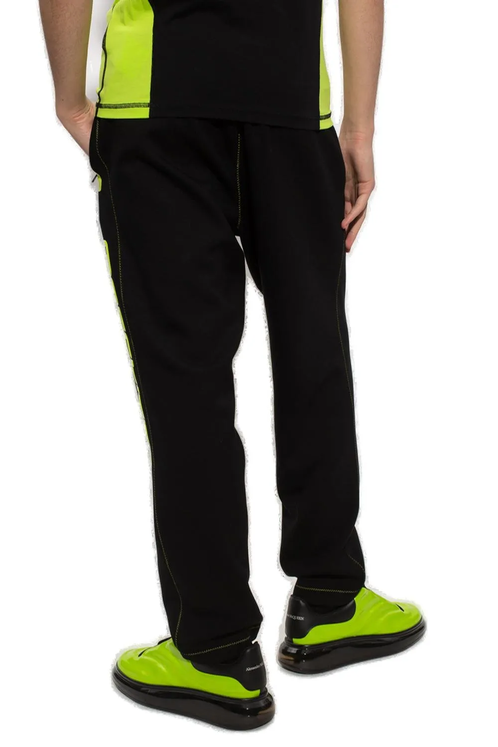 Moschino Logo-Printed Elasticated Waistband Pants