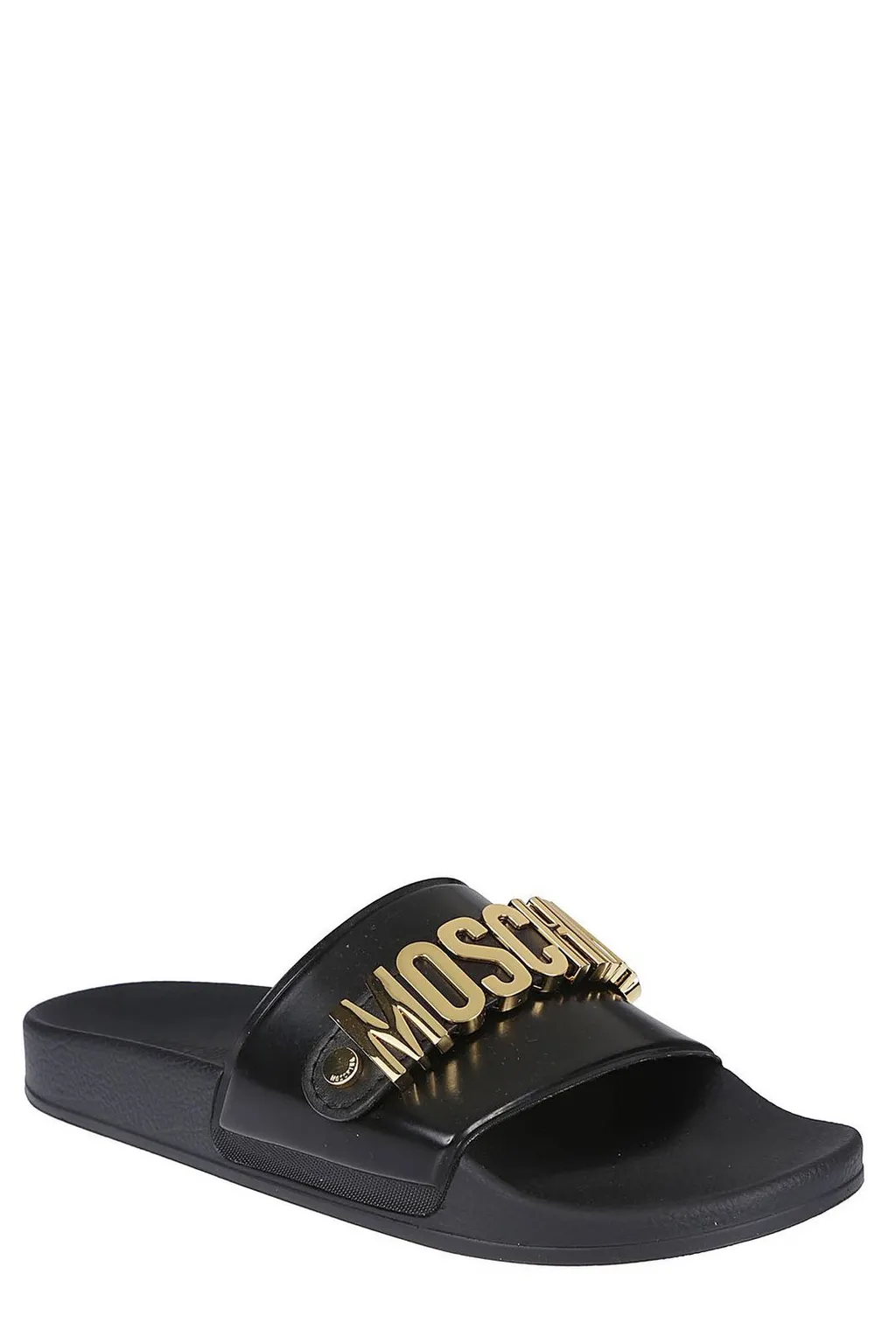 Moschino Logo Lettering Slip-On Slides