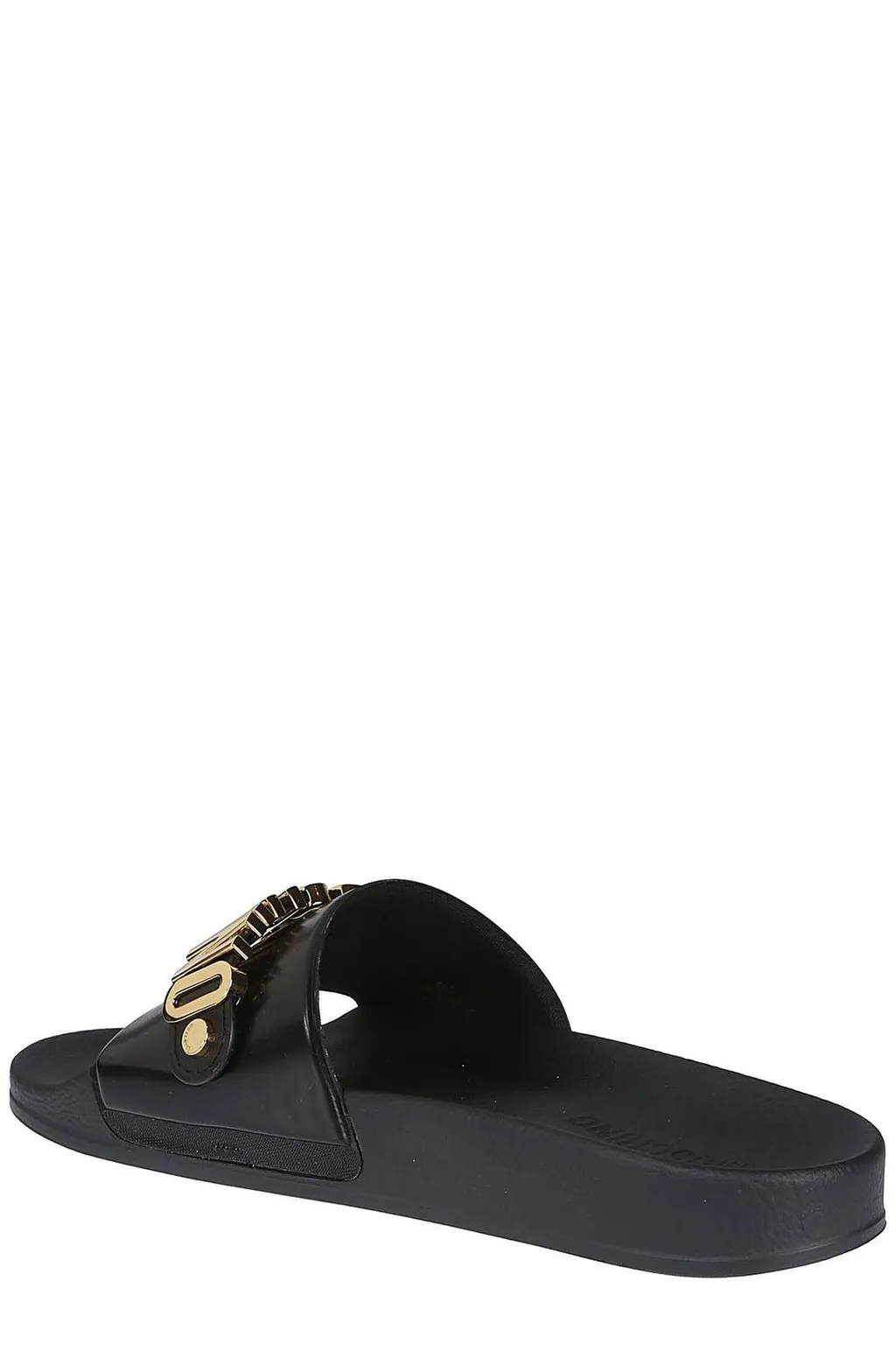 Moschino Logo Lettering Slip-On Slides