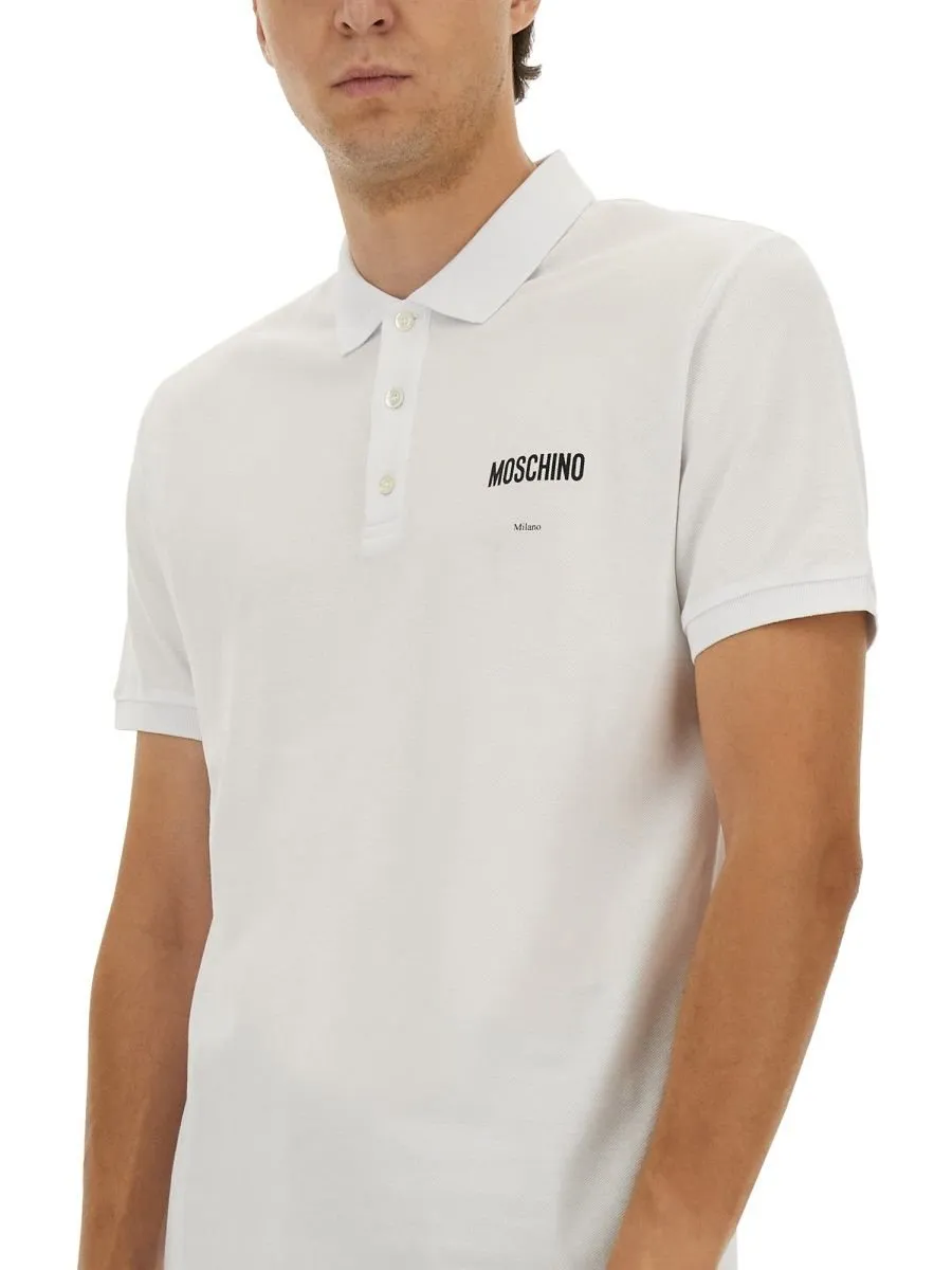 Moschino Logo Detailed Polo Shirt