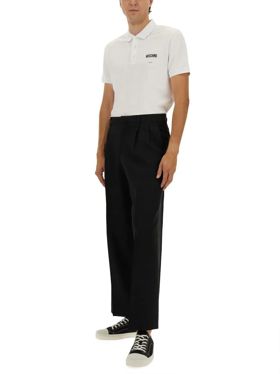 Moschino Logo Detailed Polo Shirt