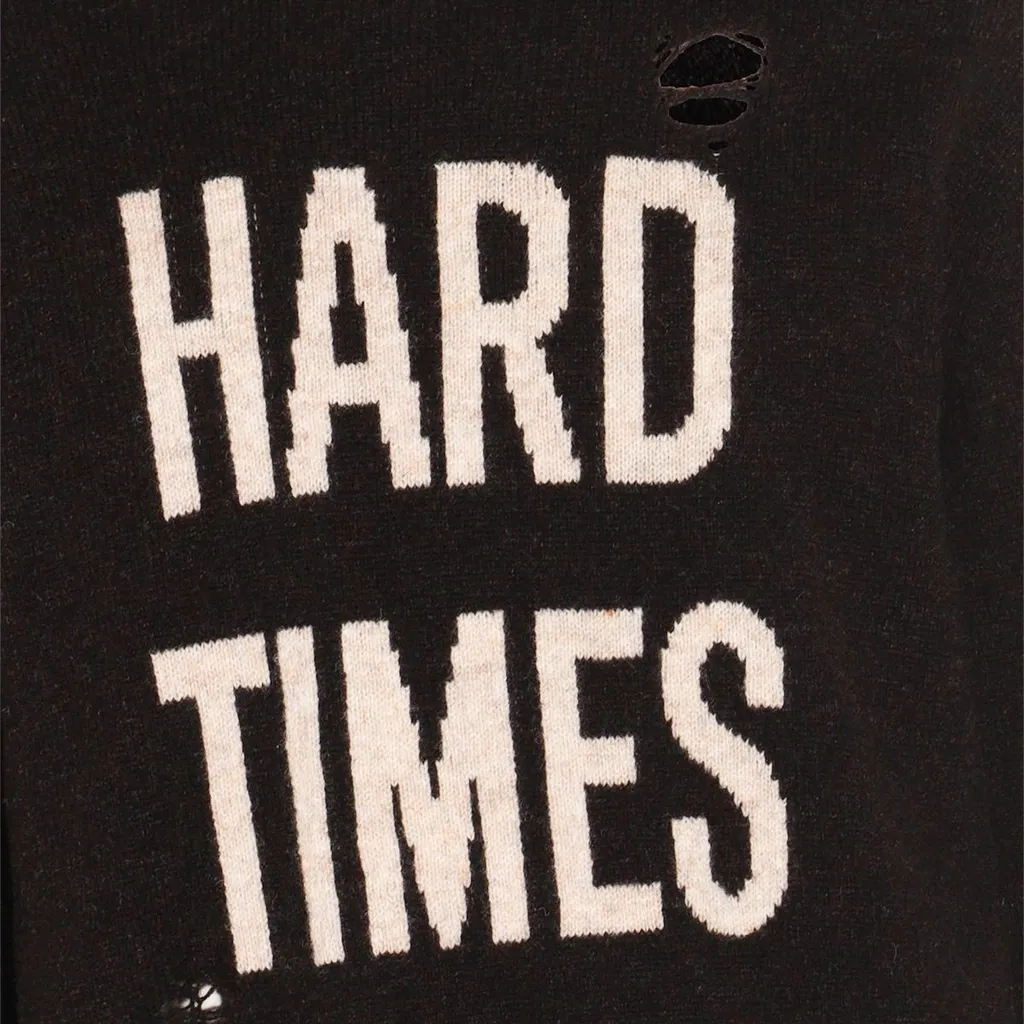 Moschino Distressed Crewneck Jumper