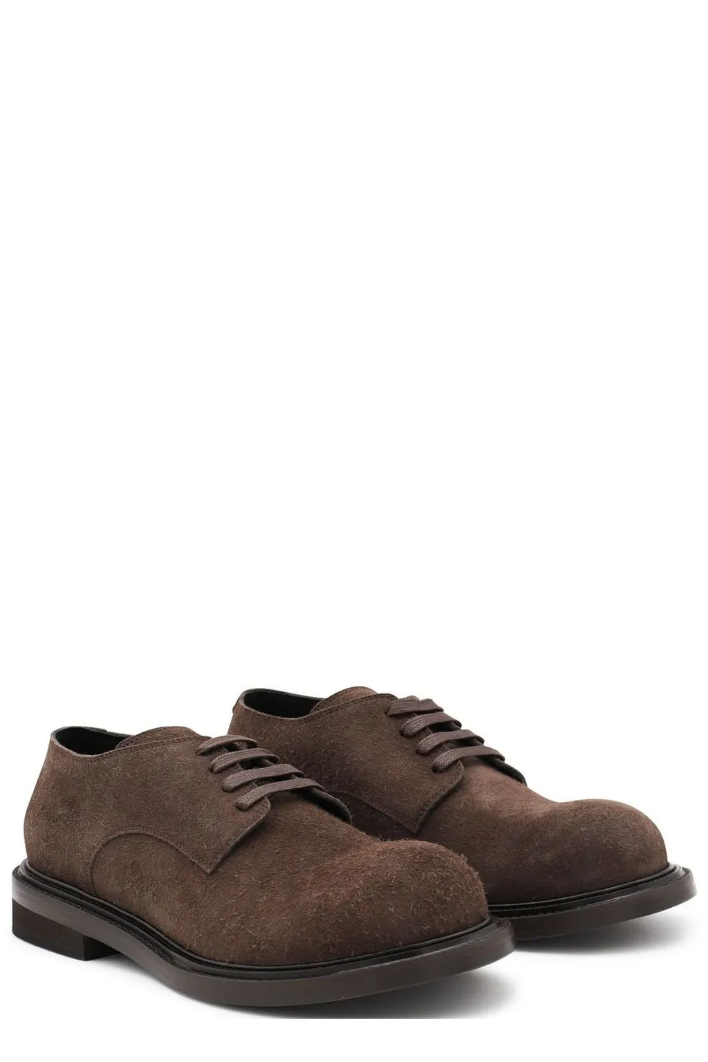 Moschino Lace-Up Flat Shoes