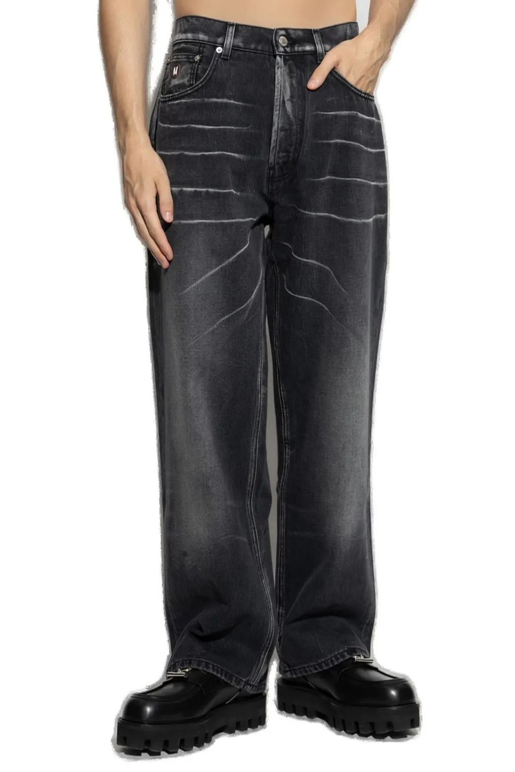 Moschino Faded Straight Leg Jeans