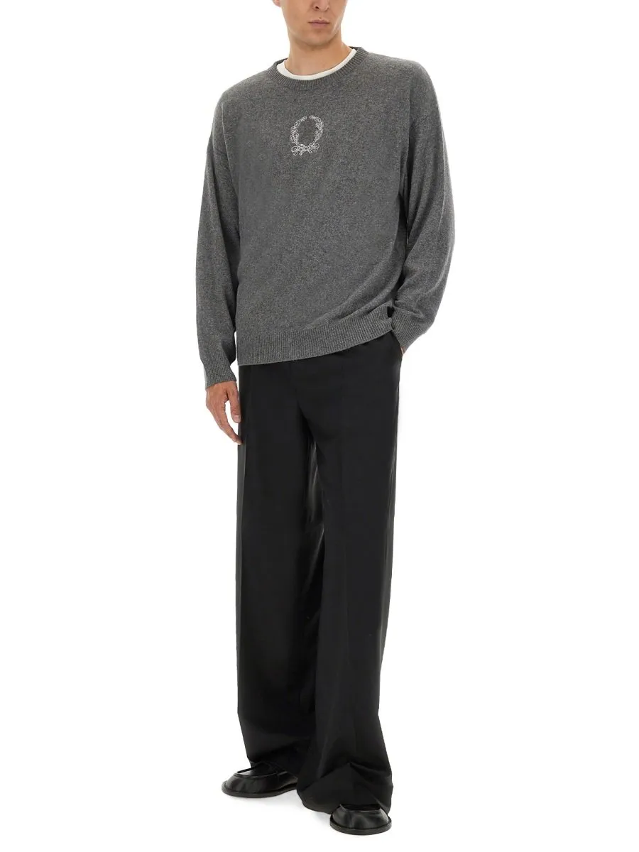 Moschino Pleat Detailed Straight-Leg Pants