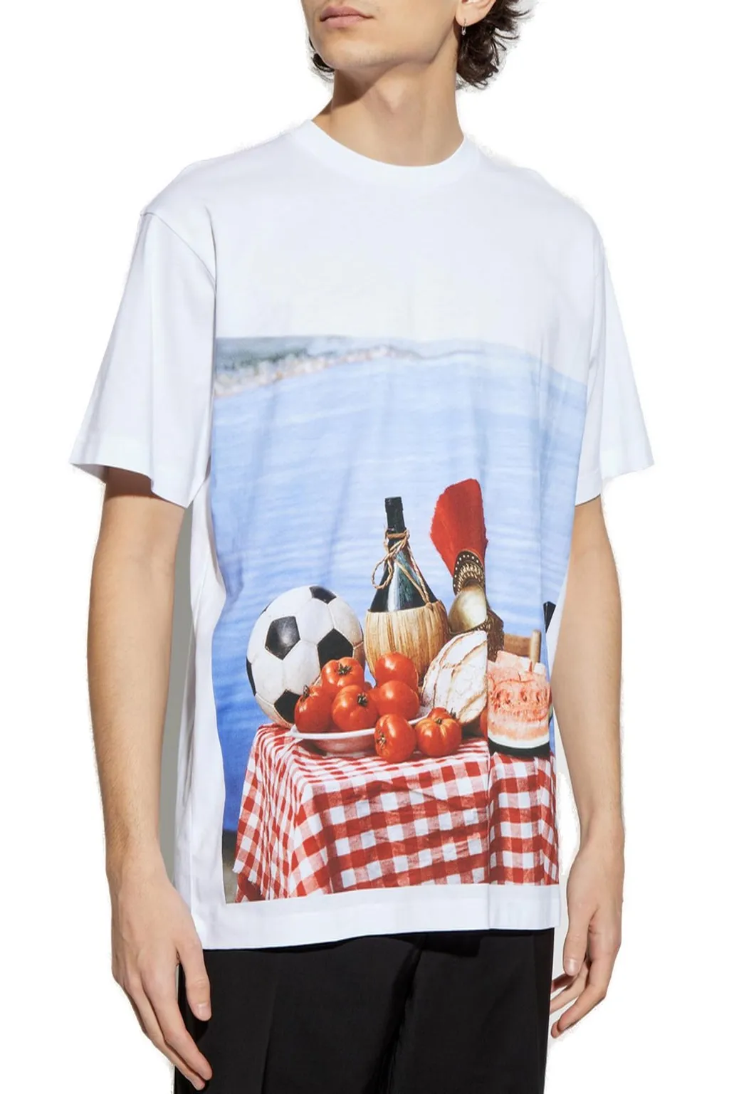 Moschino Photo Printed Jersey T-Shirt
