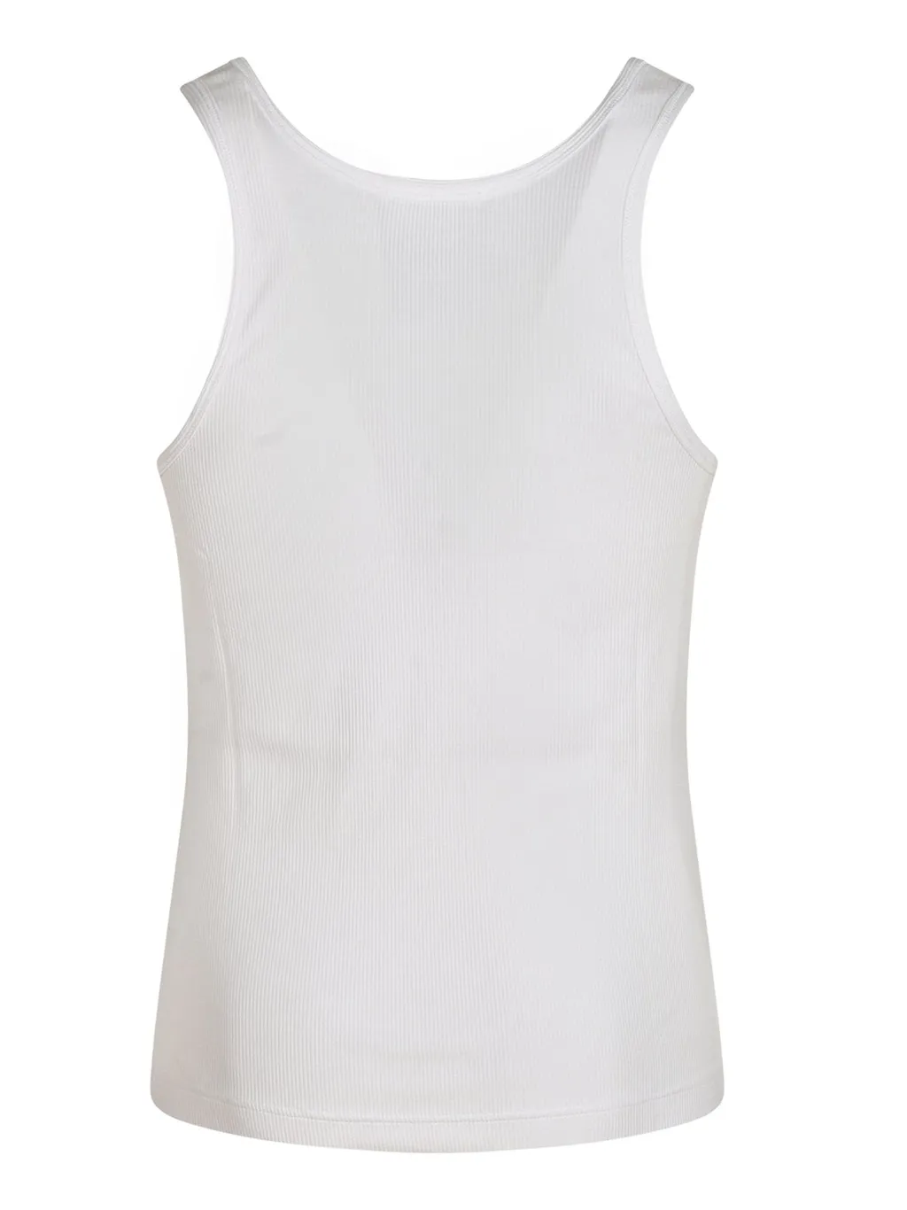 Moschino Slogan-Printed Ribbed Tank Top