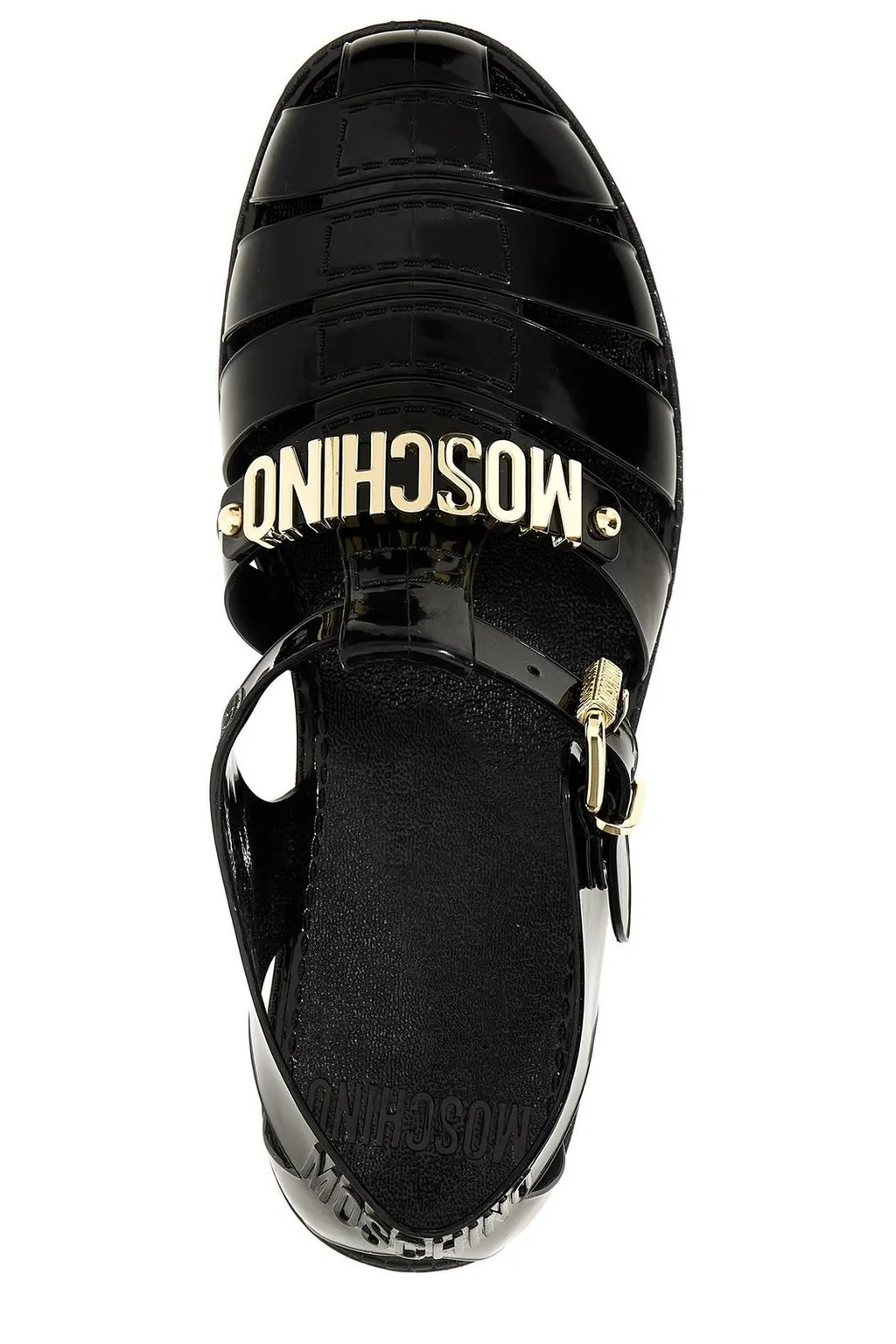 Moschino Logo Lettering Sandals