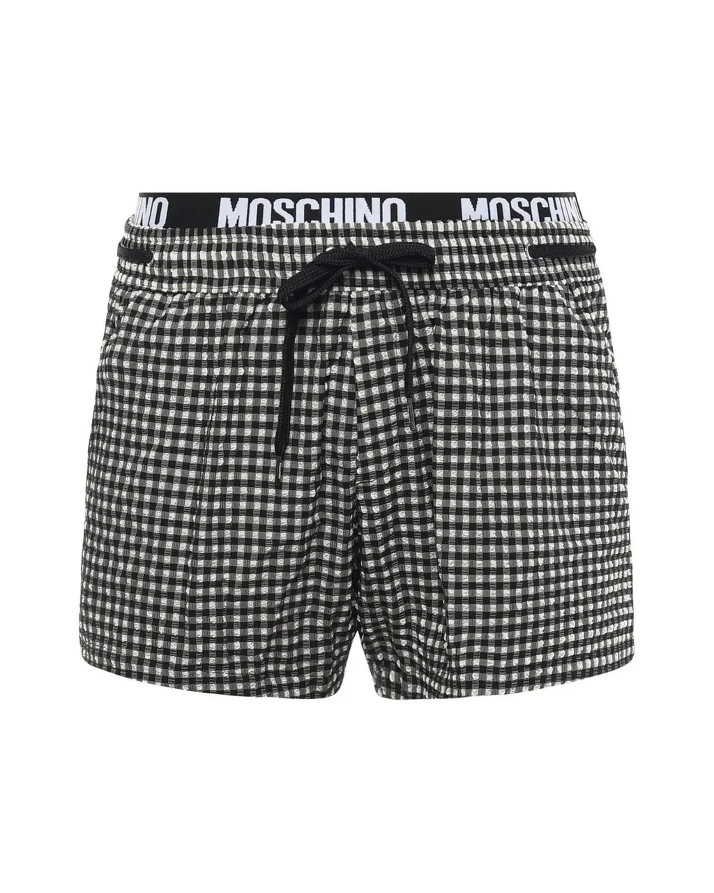 Moschino Checked Drawstring Swim Shorts