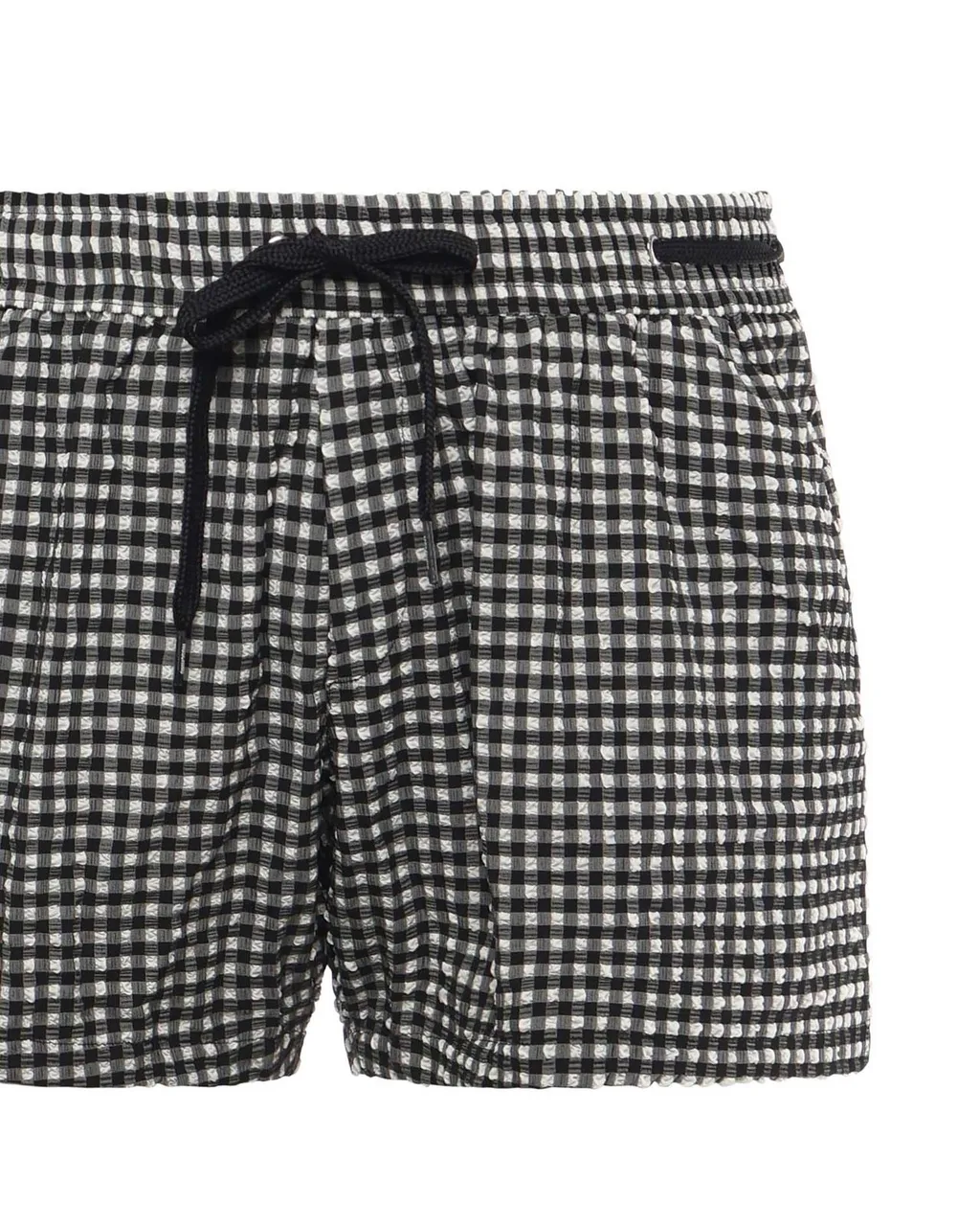 Moschino Checked Drawstring Swim Shorts