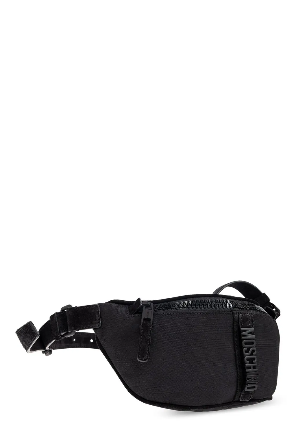 Moschino Logo-Plaque Zipped Belt Bag