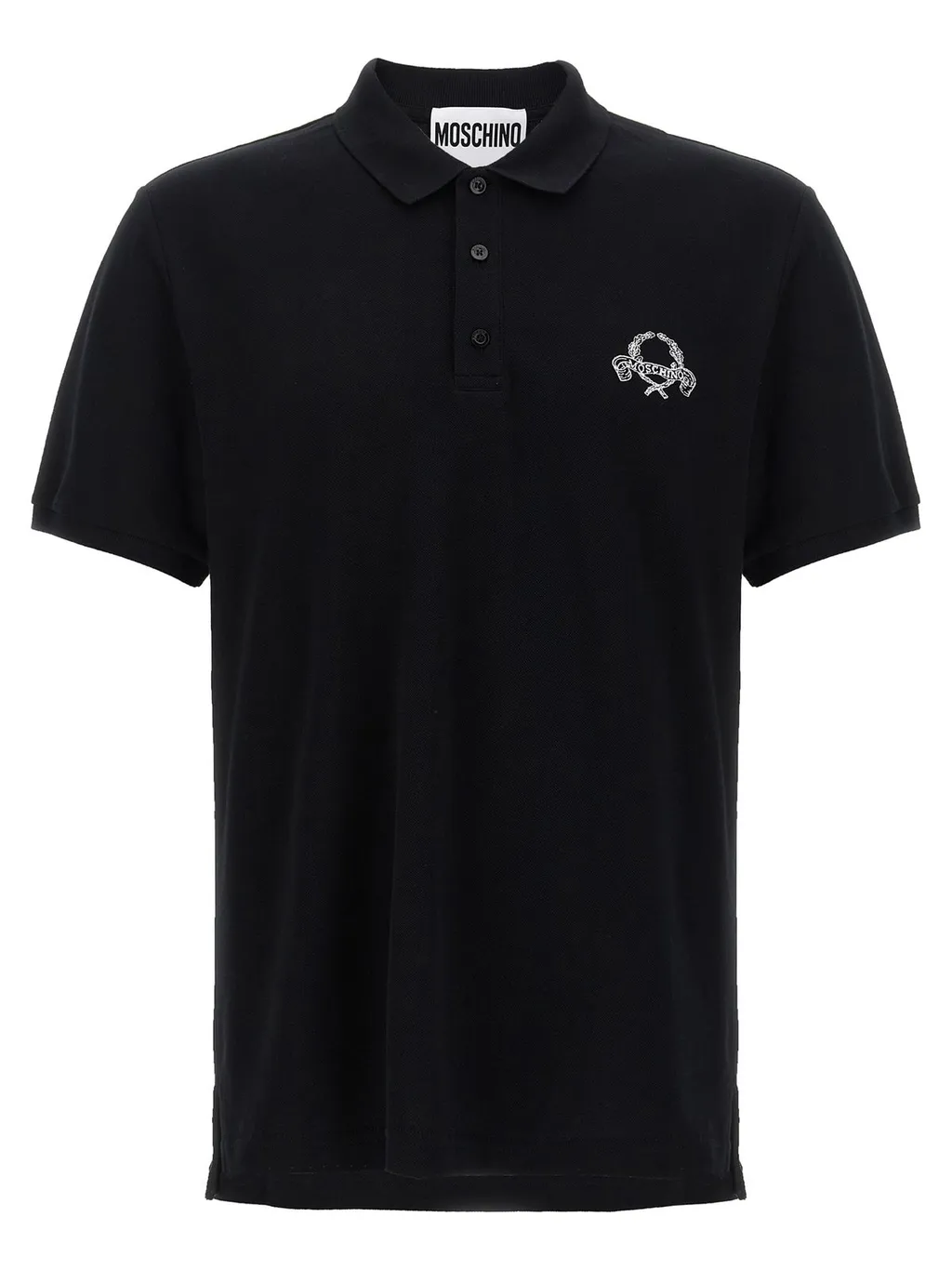 Moschino Laurel Embroidered Polo Shirt