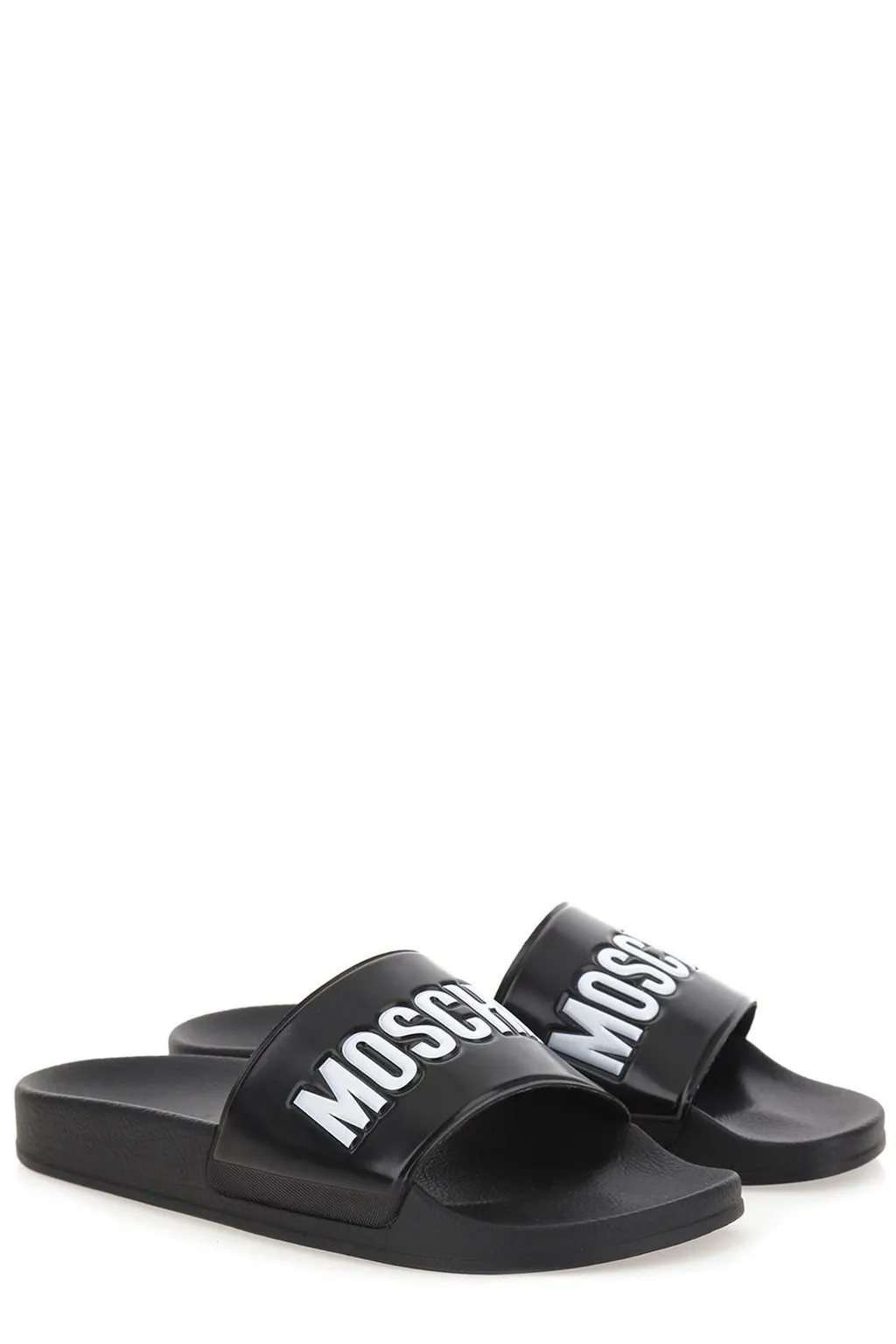Moschino Logo Slide Sandals