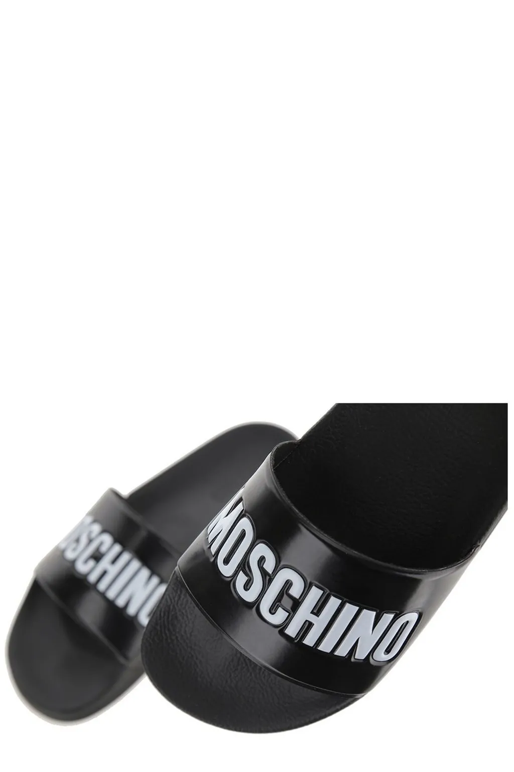 Moschino Logo Slide Sandals