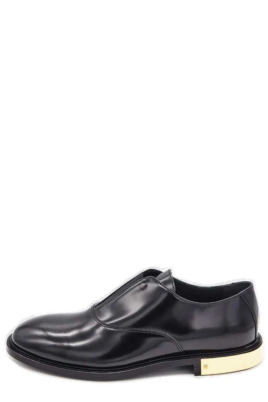 Moschino Almond Toe Slip-On Loafers