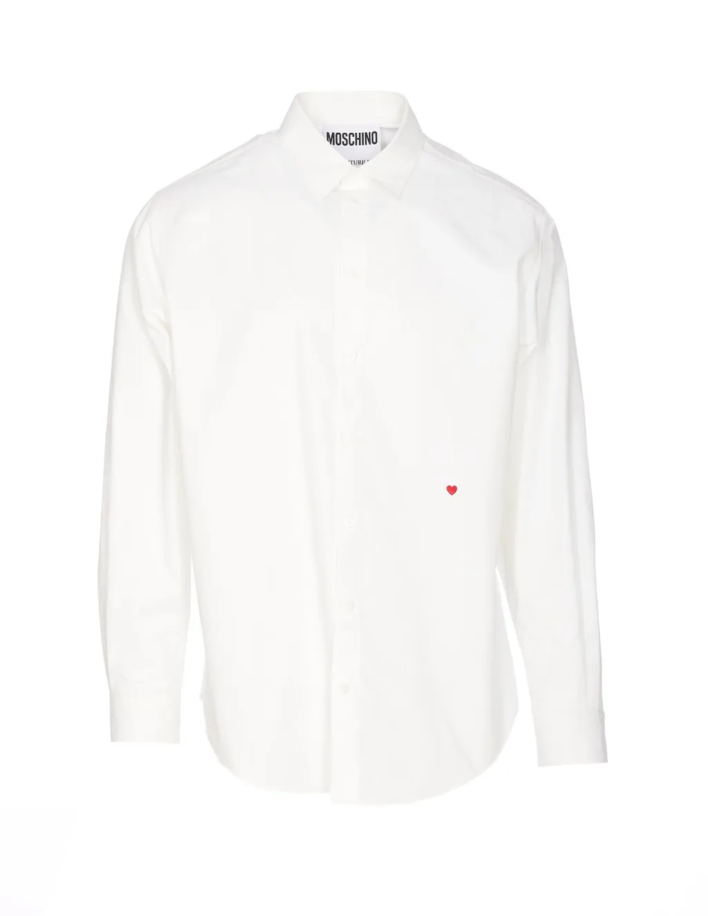 Moschino Heart-Embroidered Long Sleeved Shirt