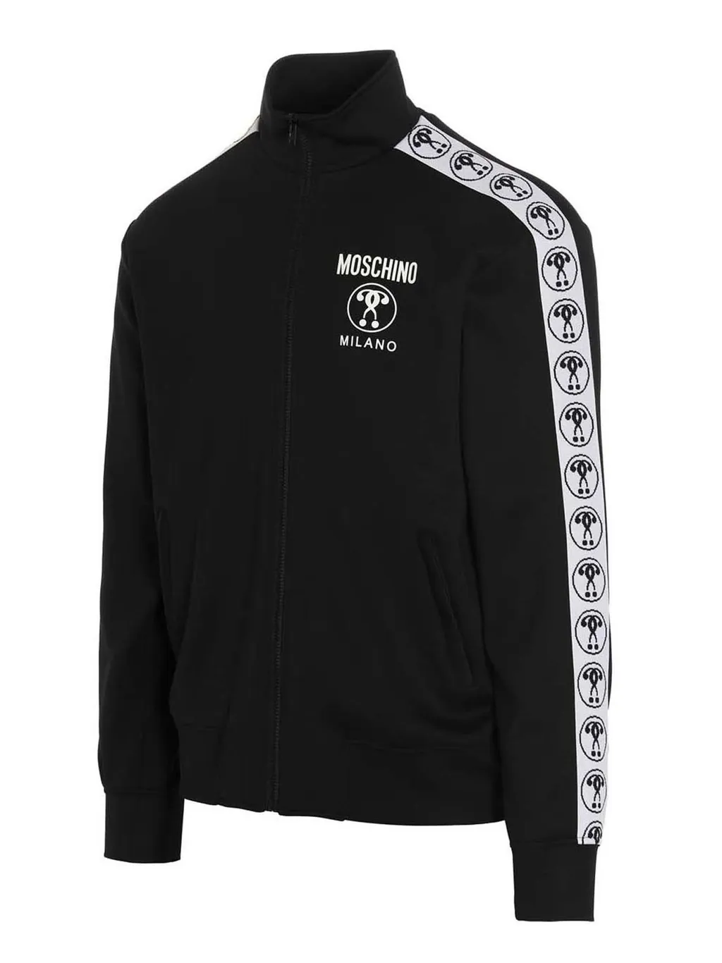 Moschino Question Mark Logo Printed Jacket