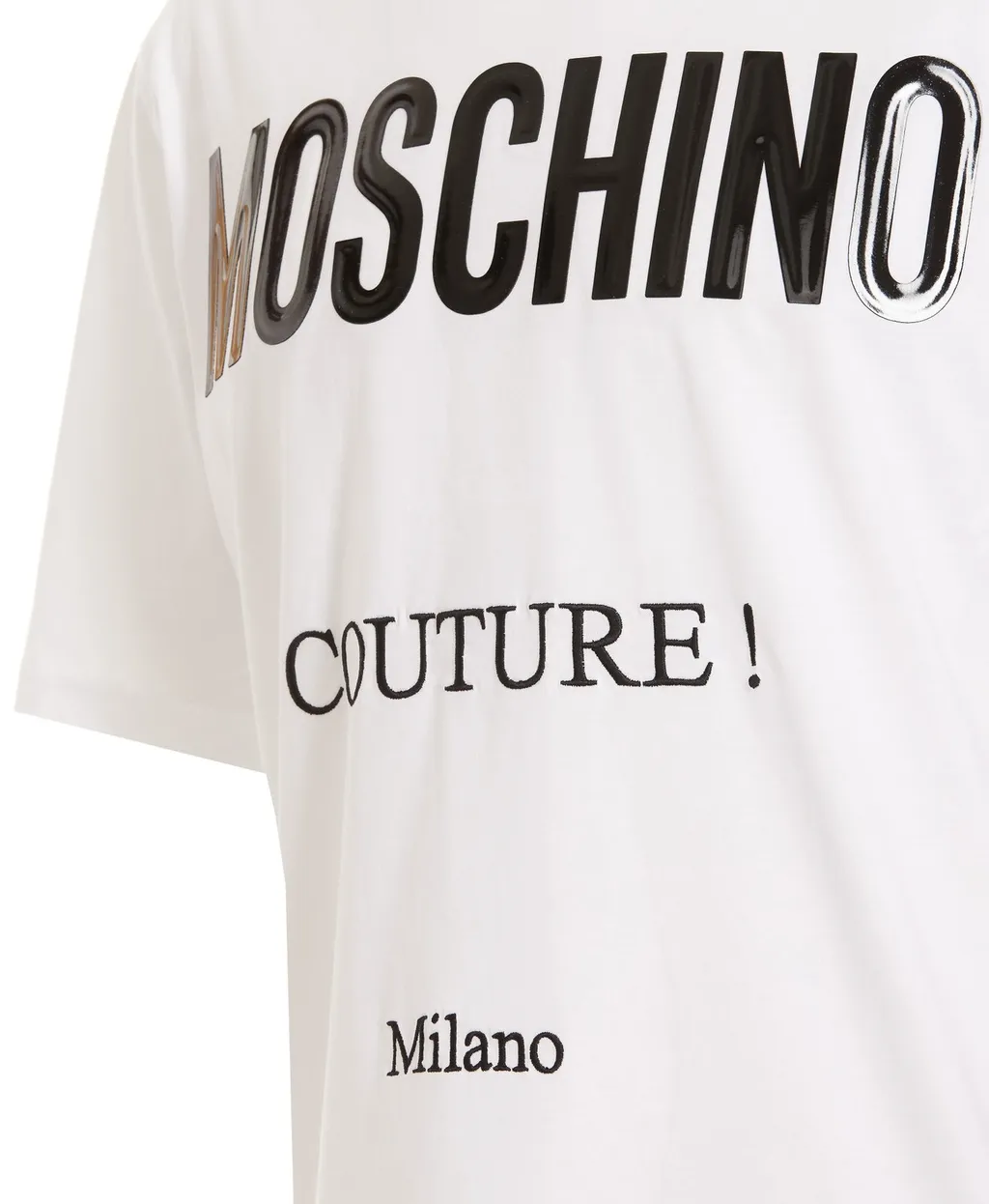 Moschino Logo Printed Crewneck T-Shirt
